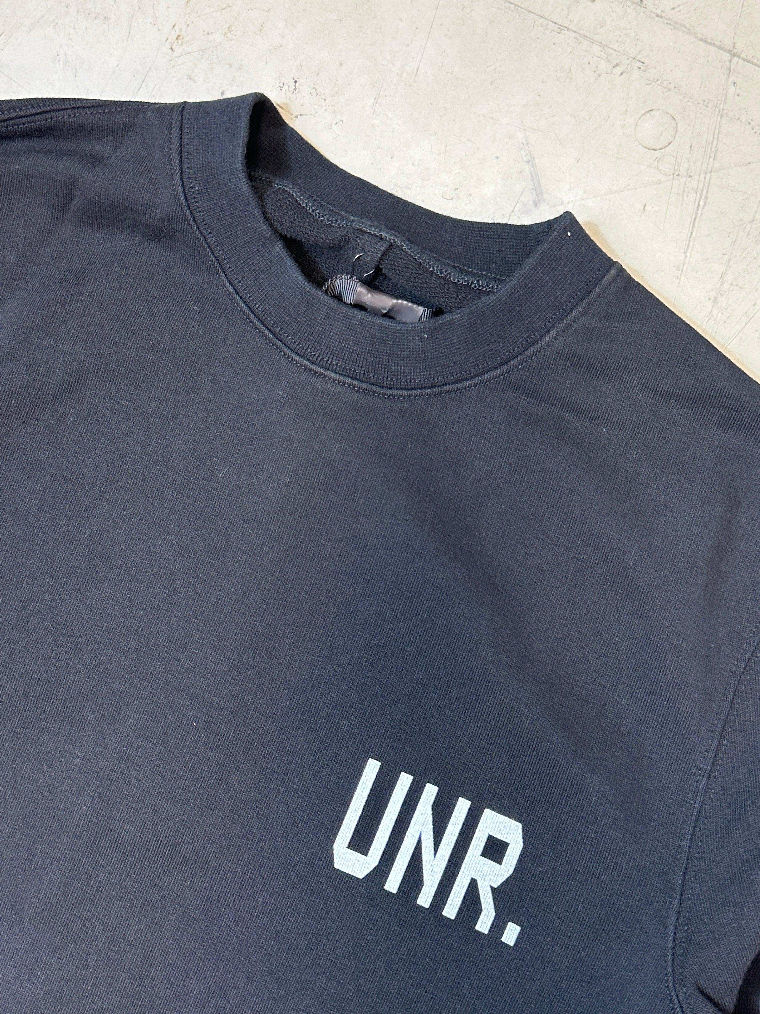 Black Sweatshirt With Logo Printed On The Chest
