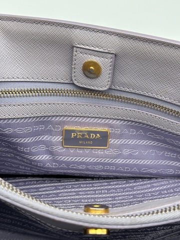 Borsa Prada In Pelle Saffiano Lavanda