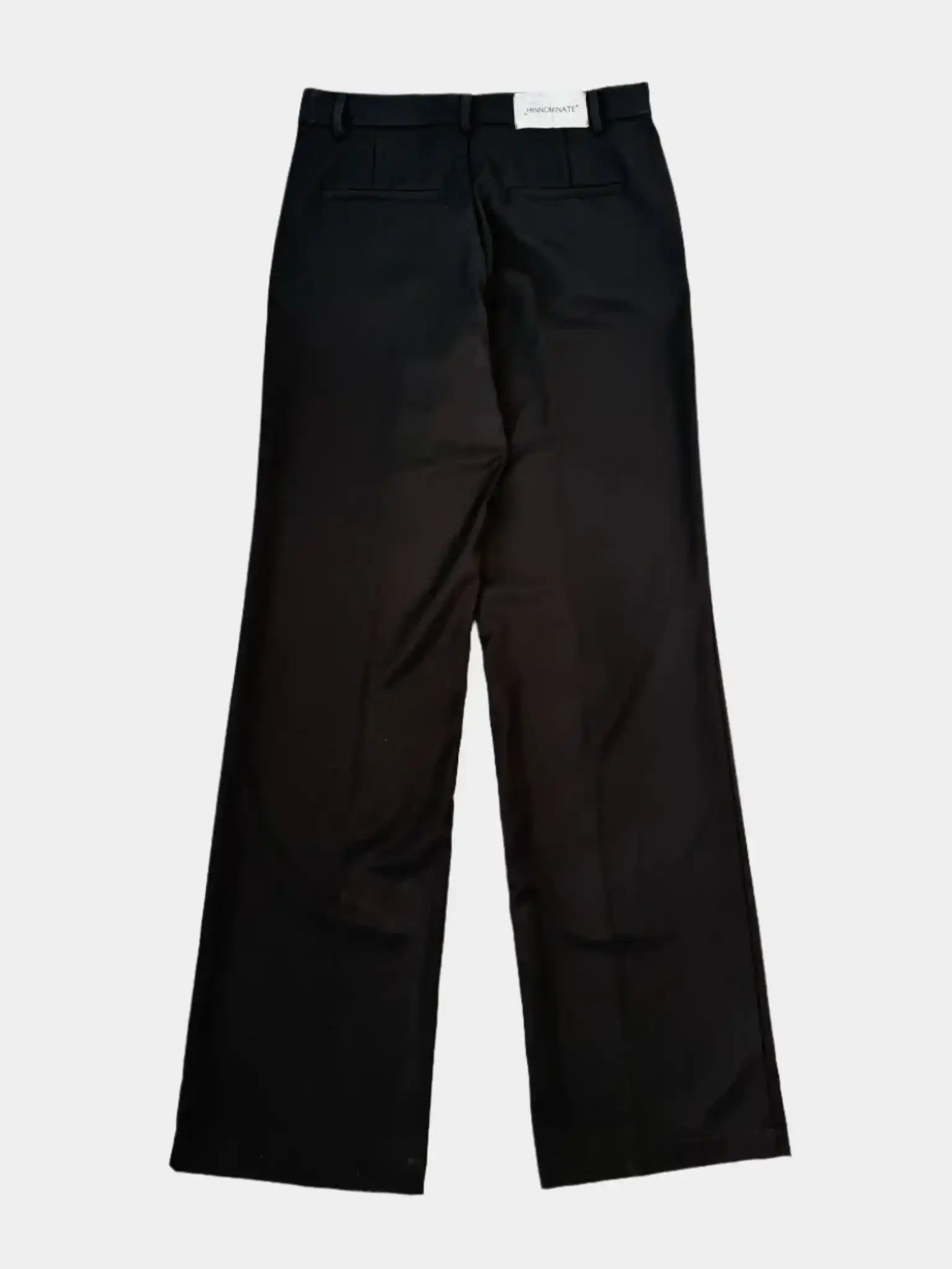Pantaloni Neri A Gamba Dritta