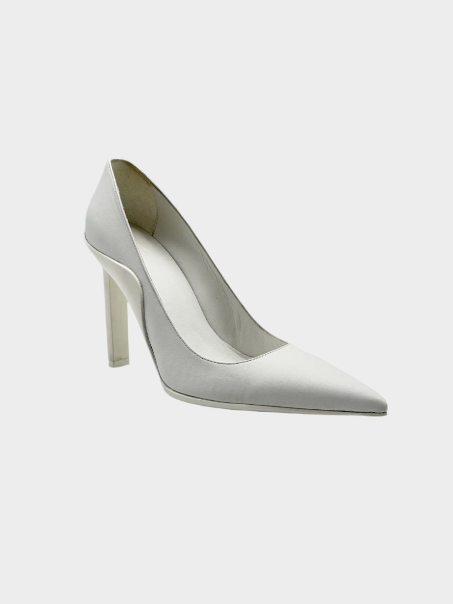 Décolleté Bianca In Pelle