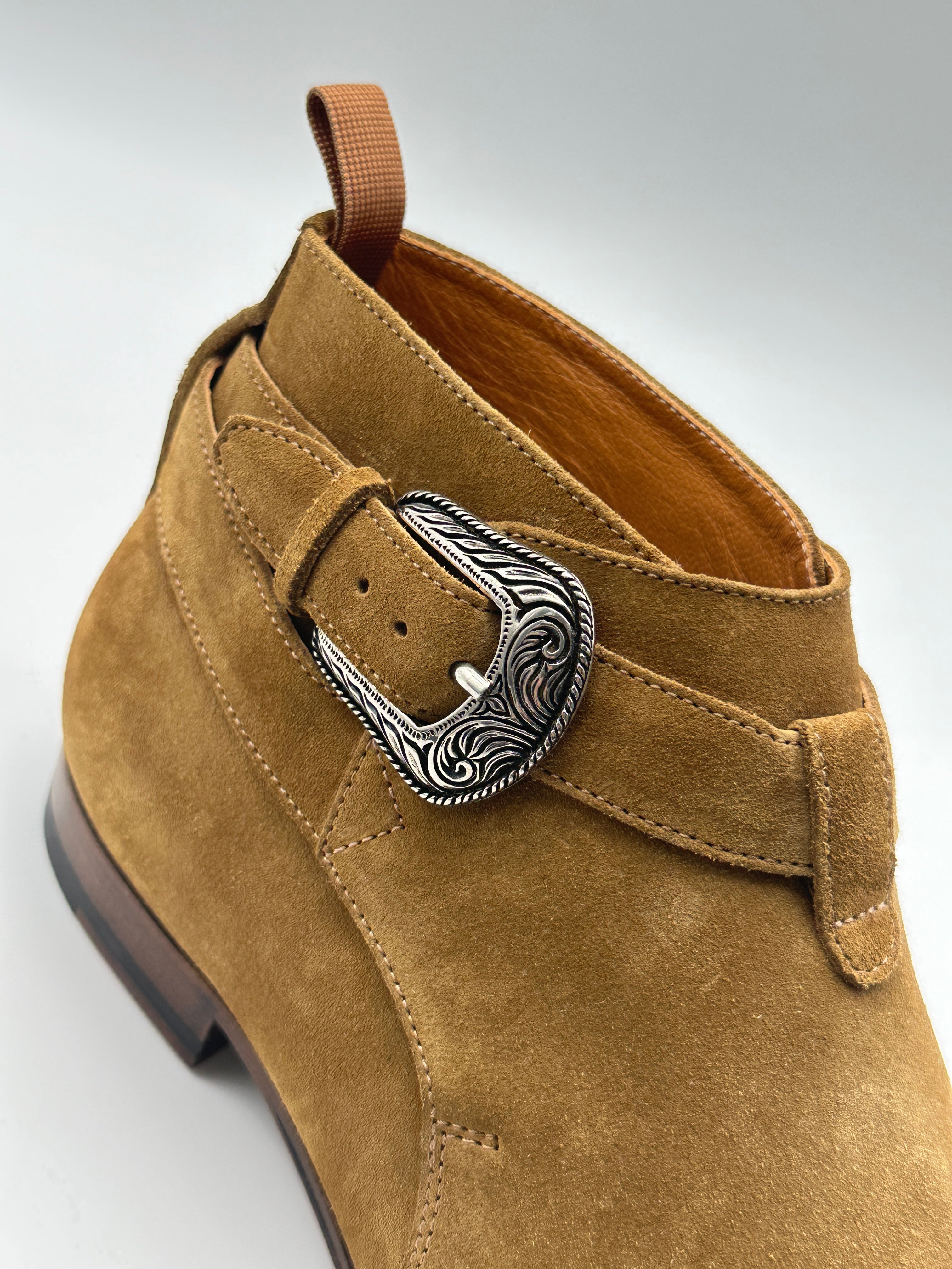 Stivaletto Suede Con Fibbia