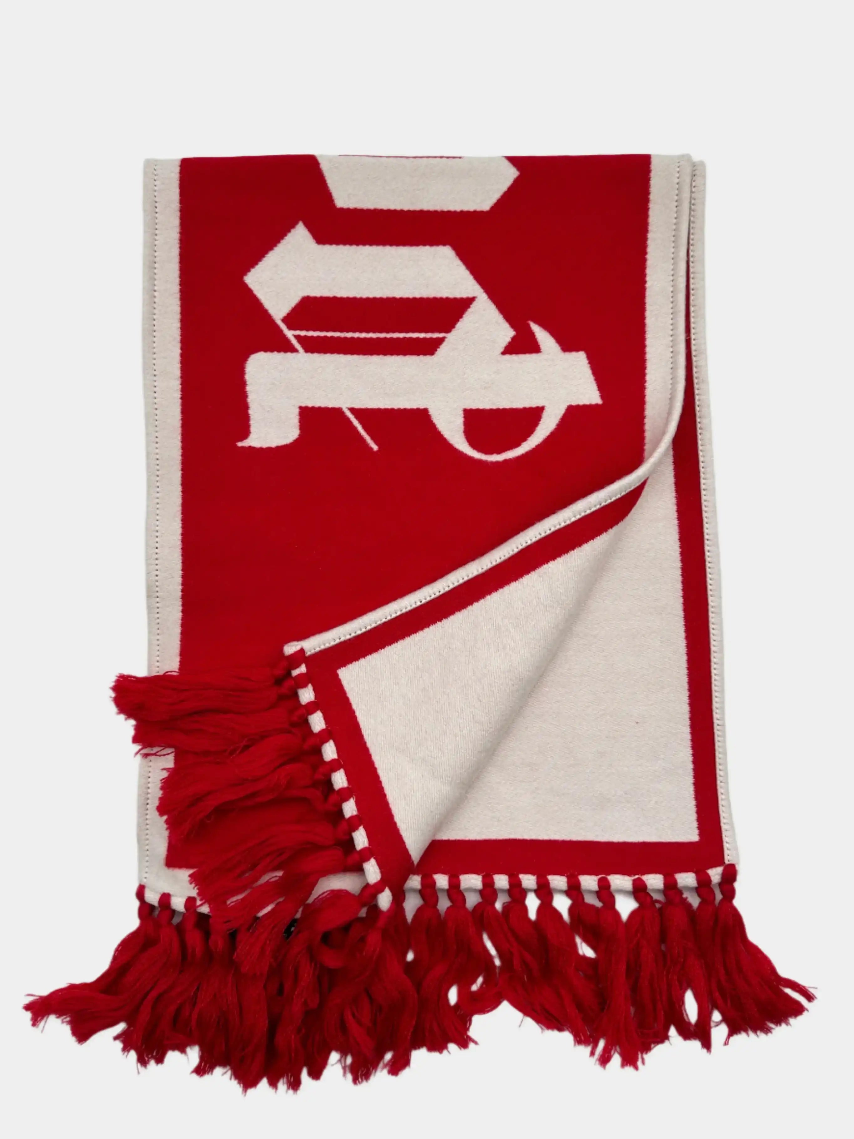 Red Scarf With Logo