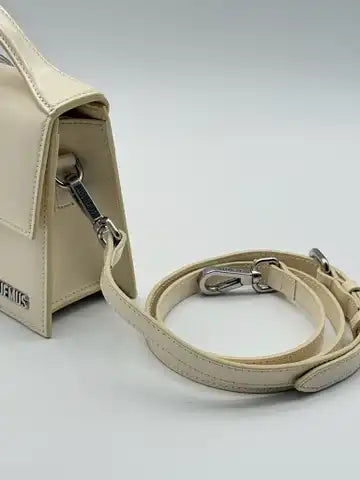 Borsa Le Grand Bambino Light Ivory In Pelle Con Tracolla