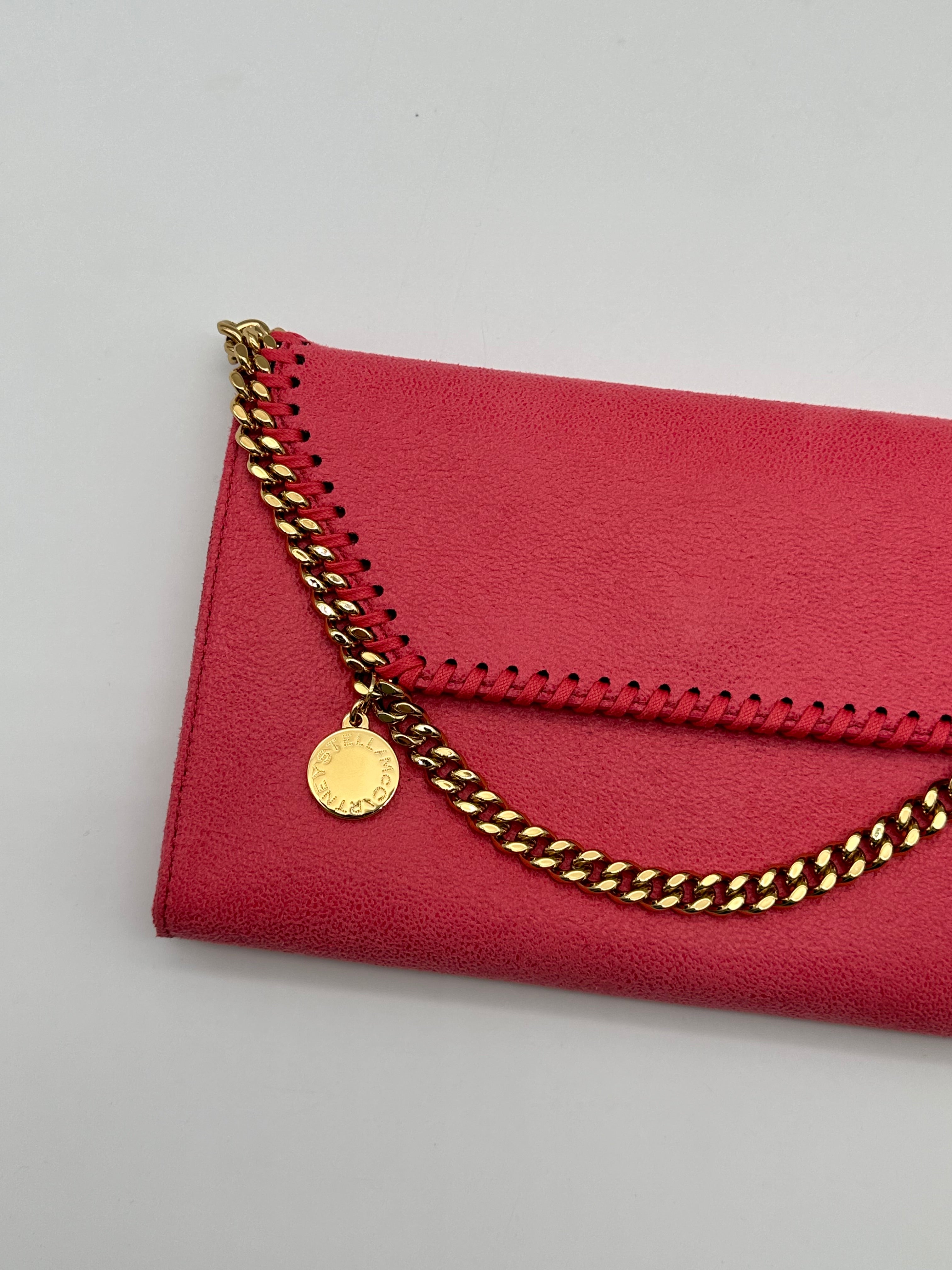 Borsa Falabella A Portafoglio Rosa Con Catena