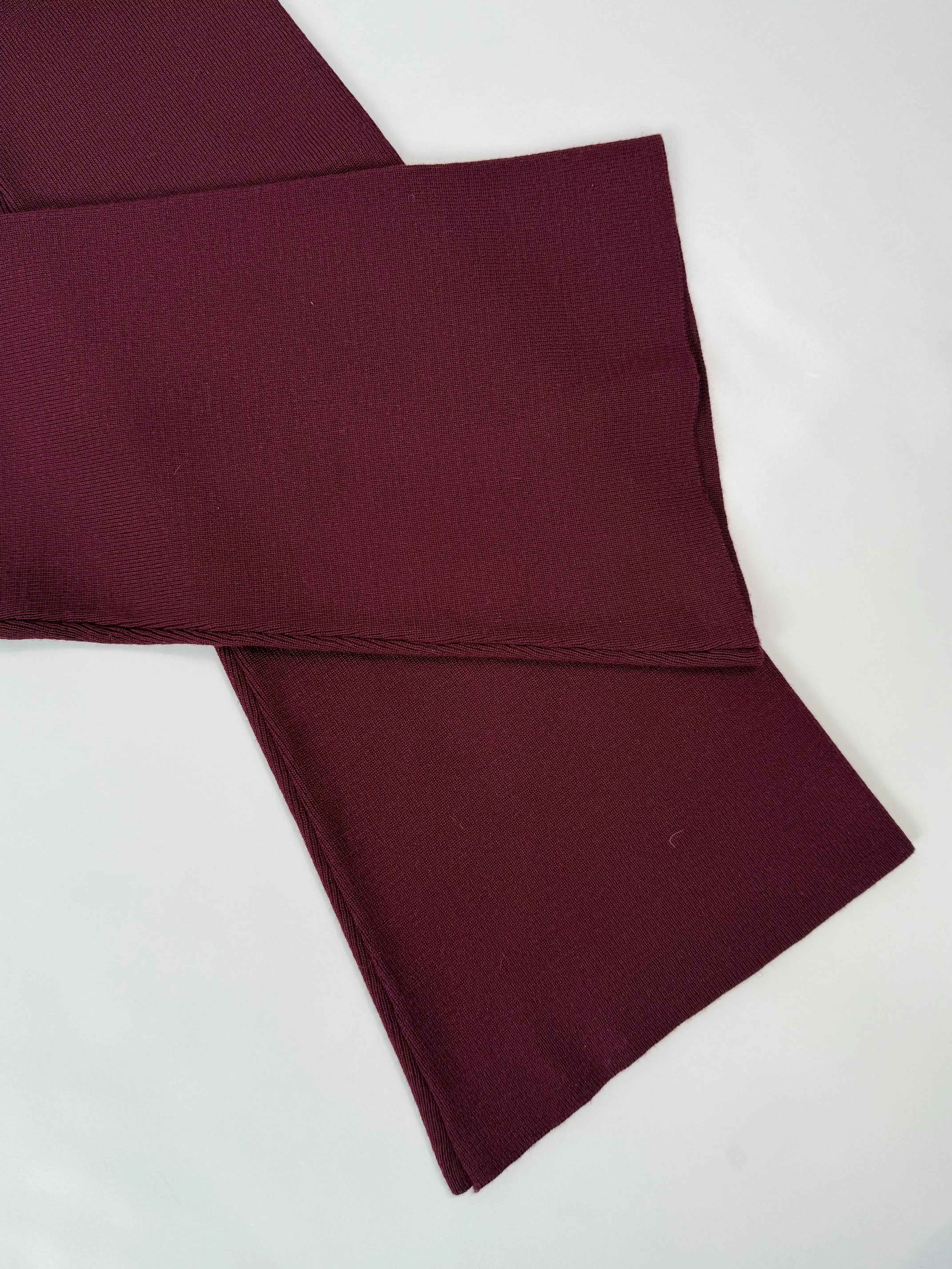 High Waist Wool Flare Leggings
