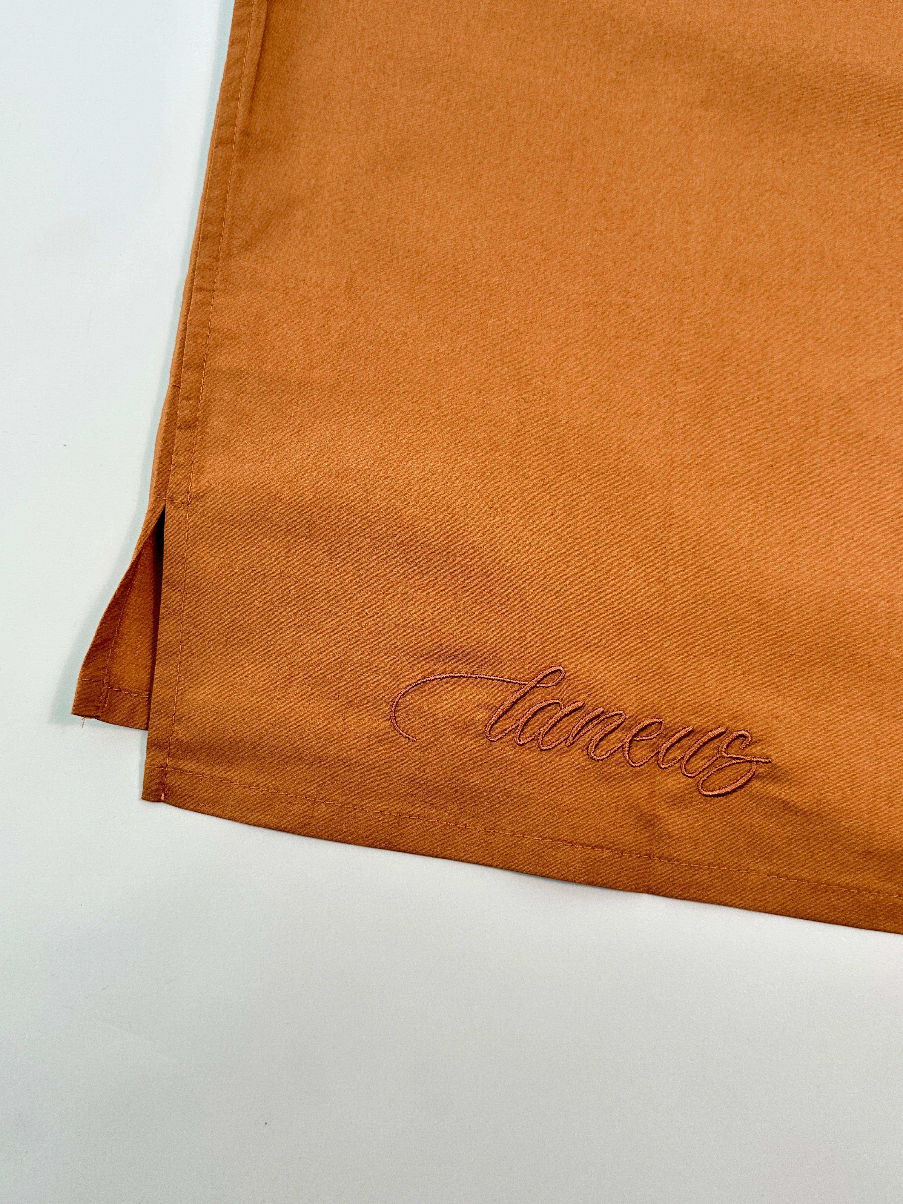 Tobacco Brown Short Sleeve Shirt