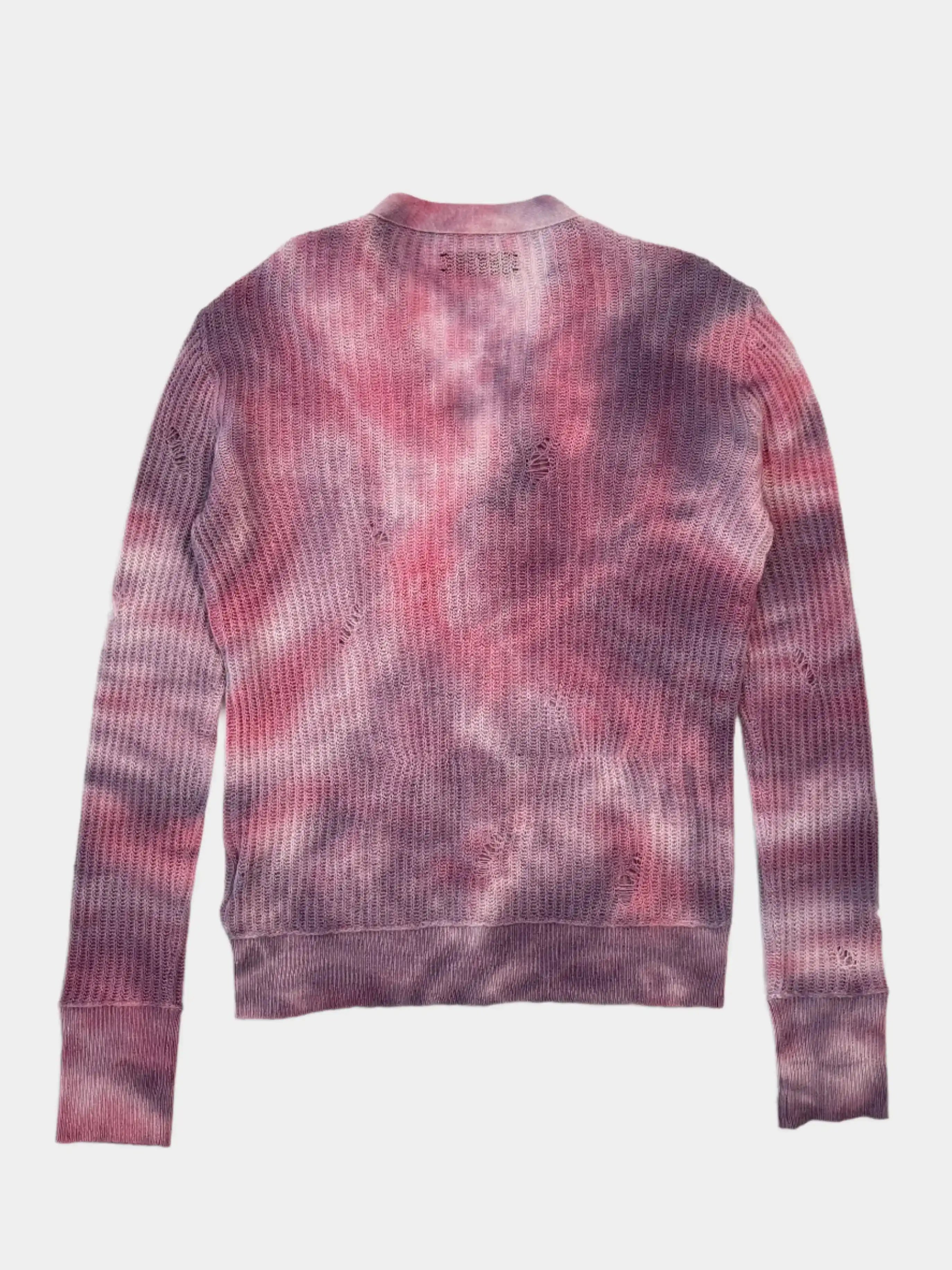 Aged Effect Lilac Cardigan
