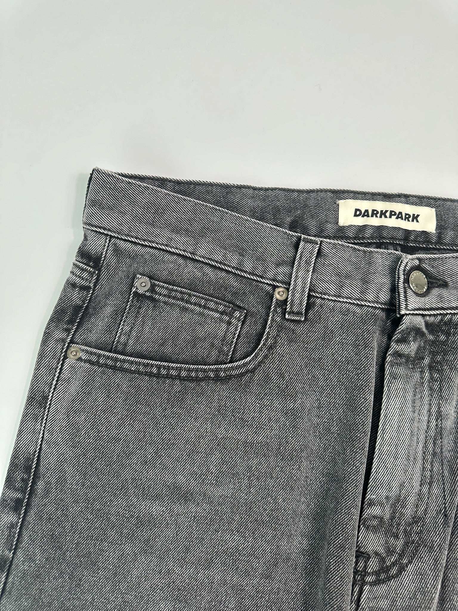 Straight Jeans In Stonewashed Denim