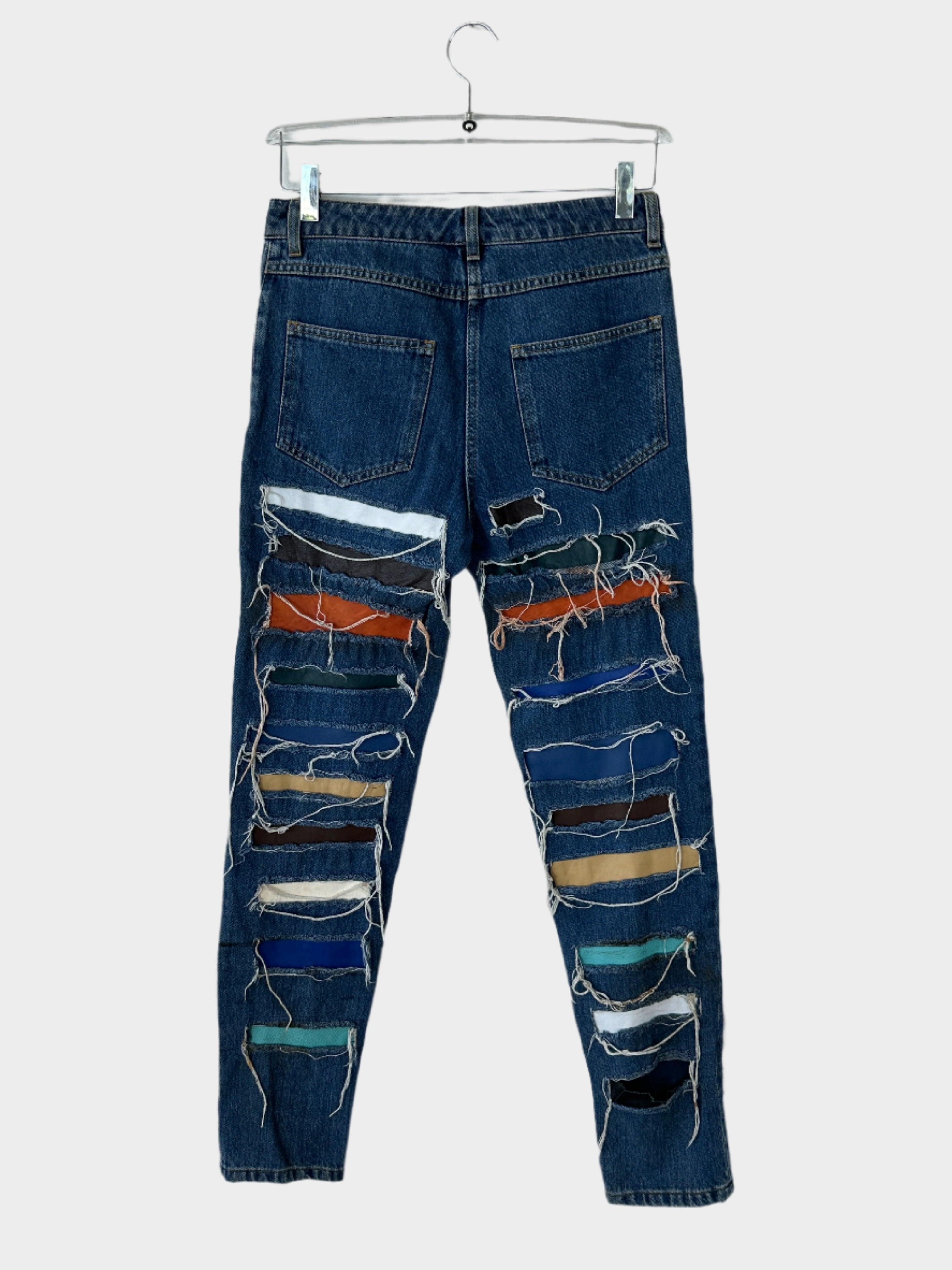 Multicolor Rips Jeans