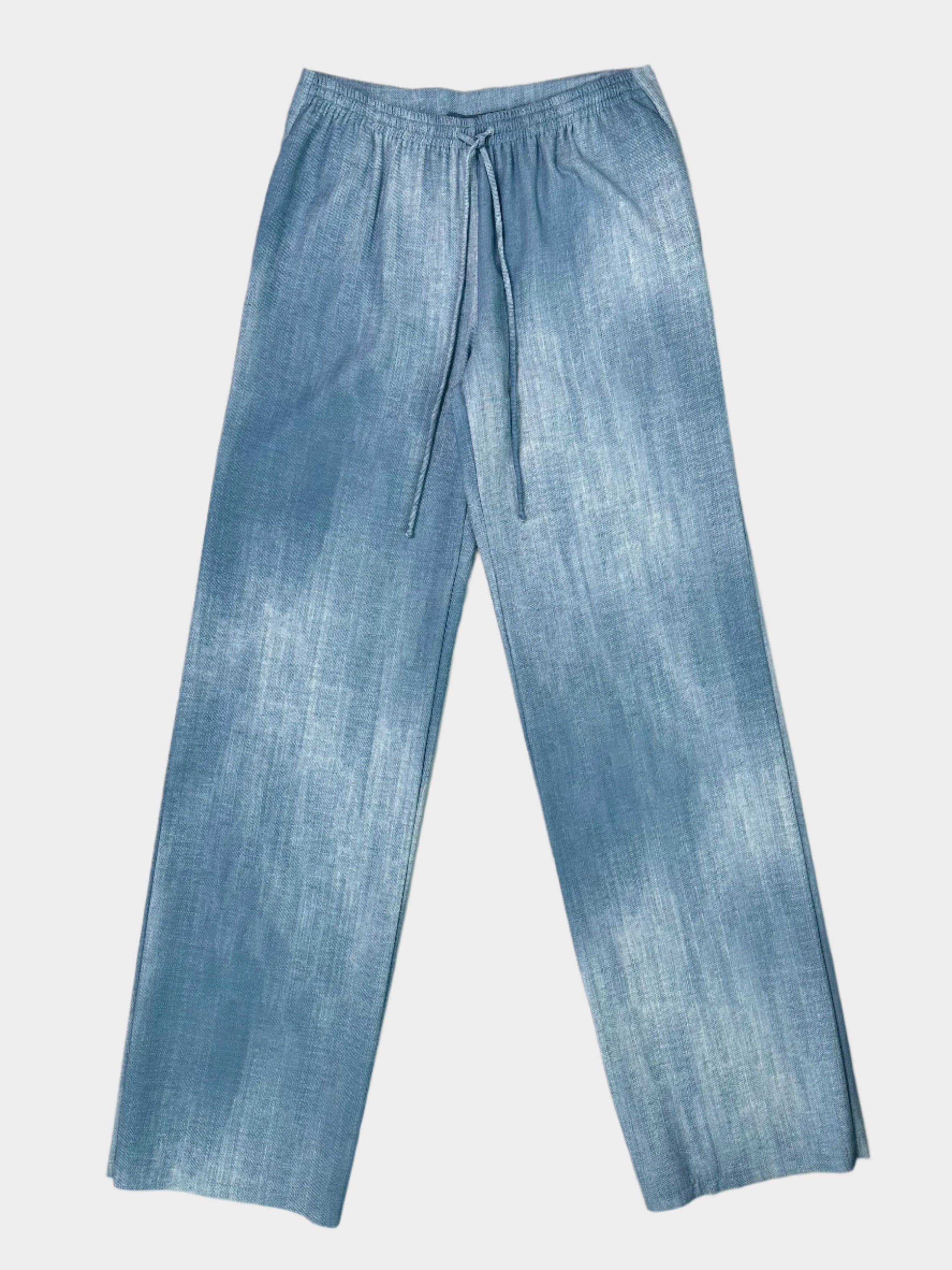 Denim Effect Sweatpants