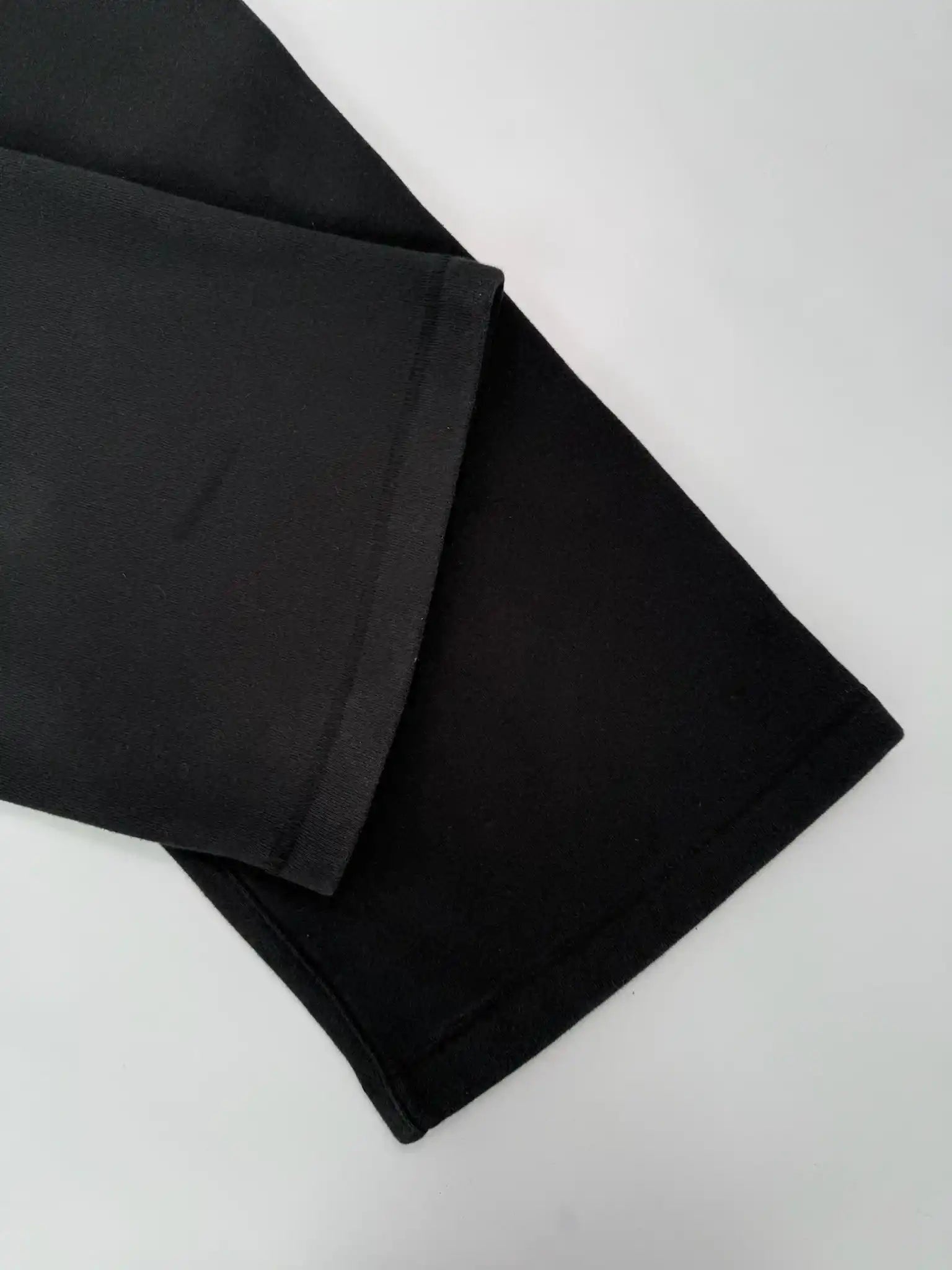 Essentials Black Fleece Pants With Embroidered Logo