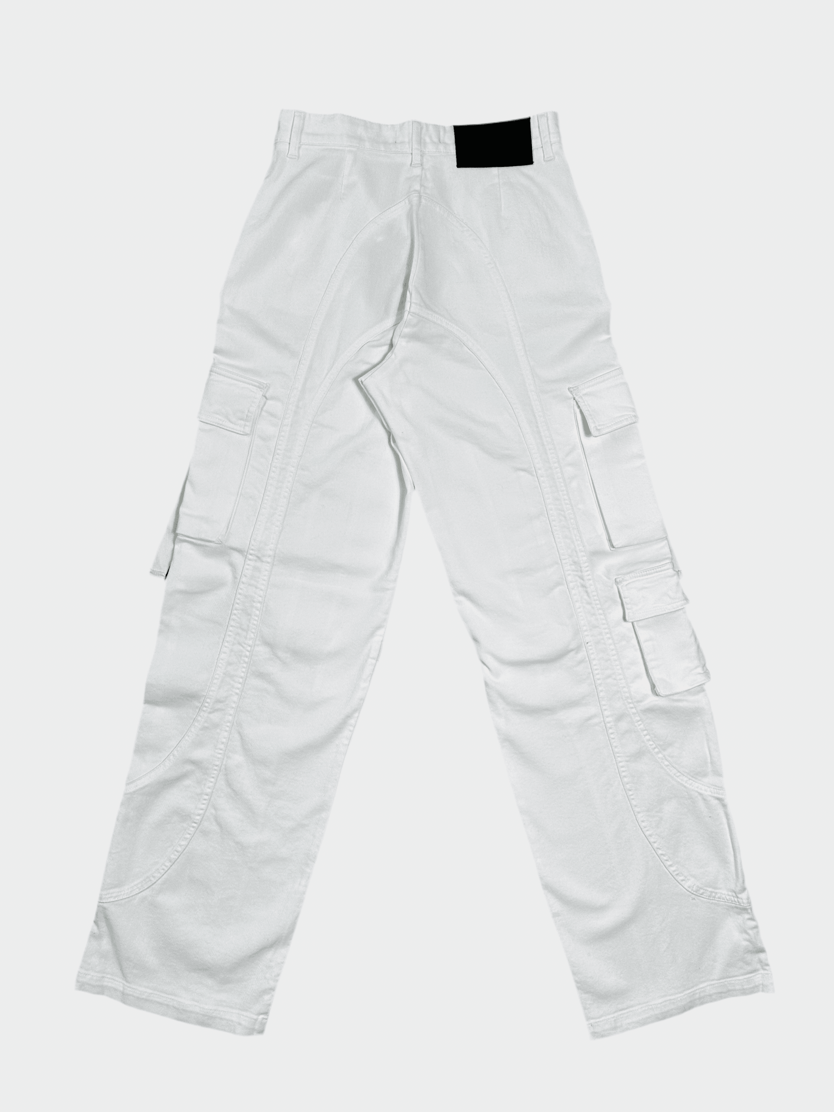 White Cargo Jeans