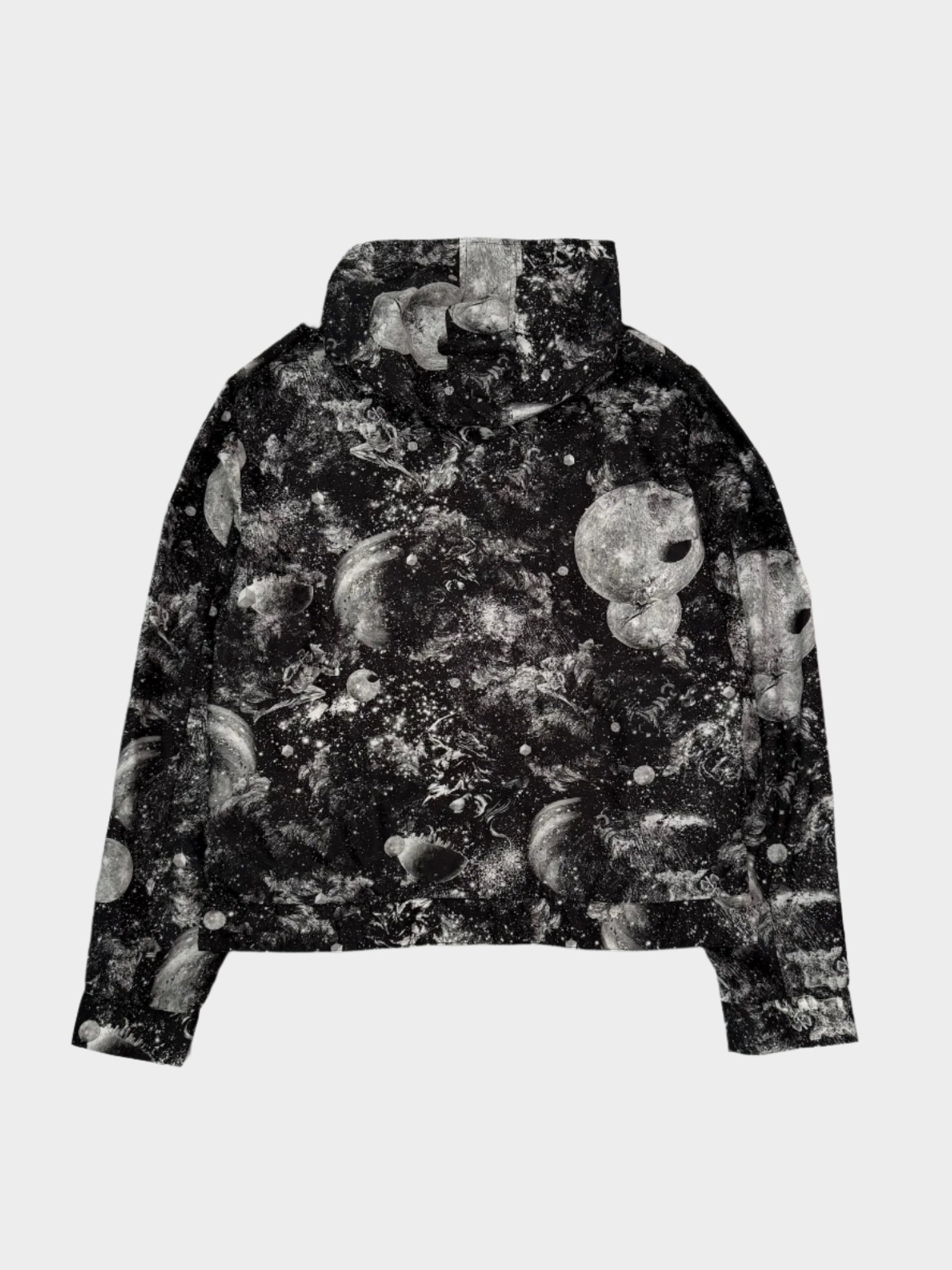 Lightweight Waterproof Jacket With Hood And Galactic Print