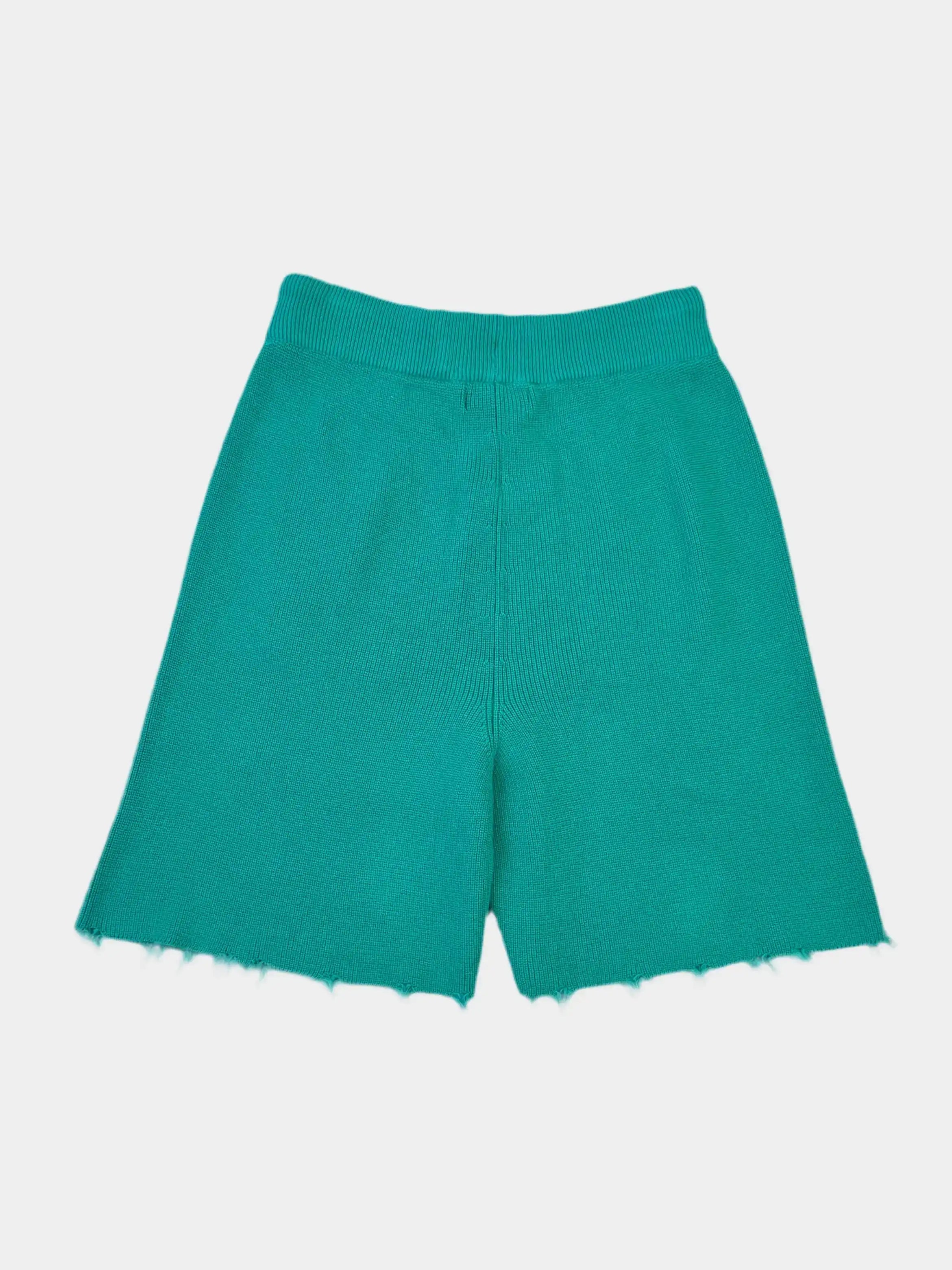 Solid Color Knit Shorts