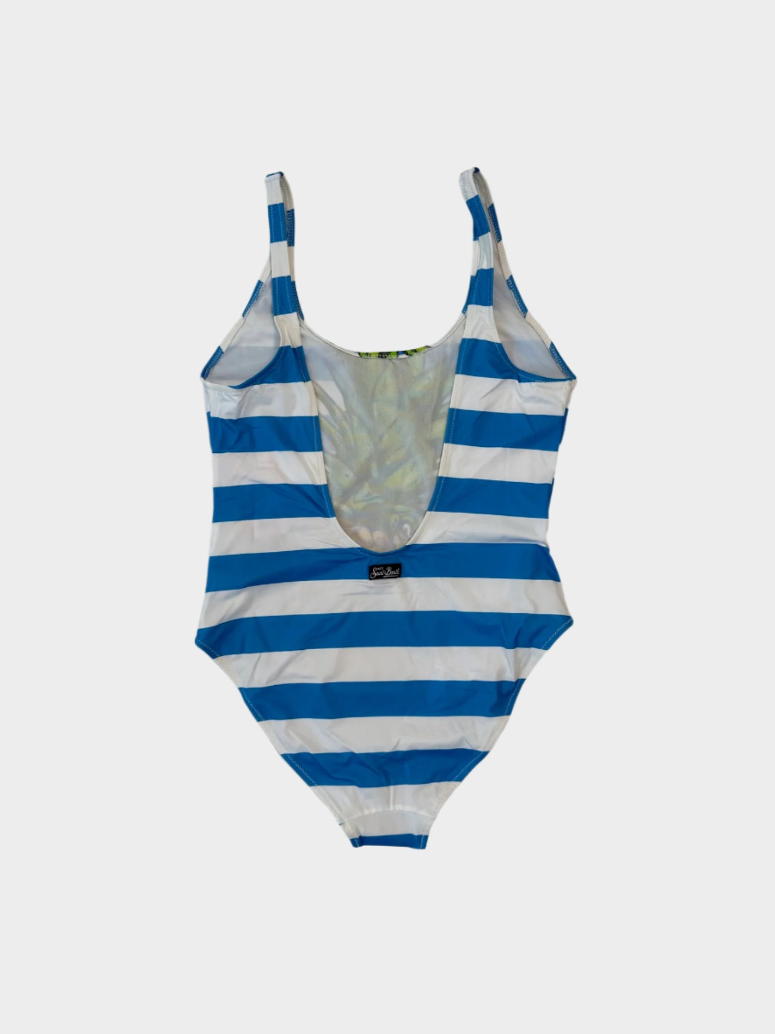 Costume Intero A Righe Con Stampa Ananas