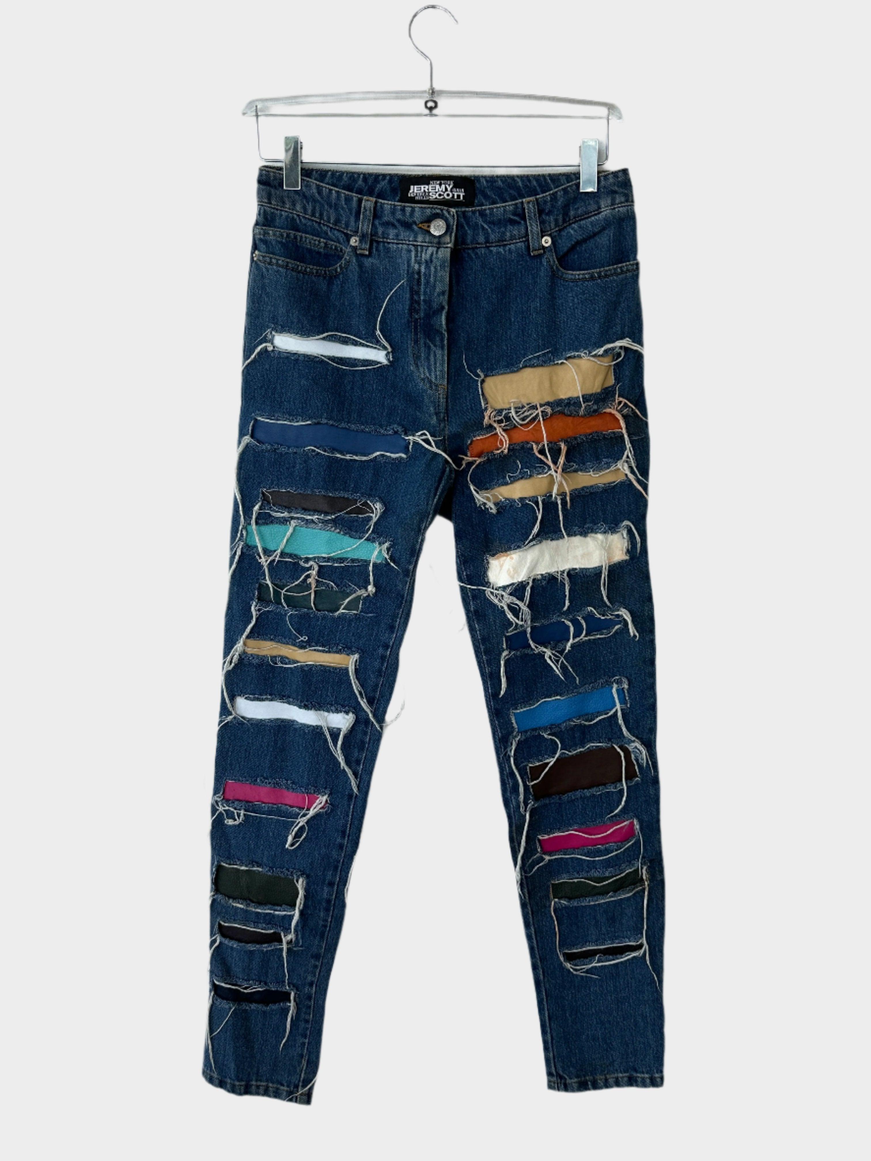 Multicolor Rips Jeans
