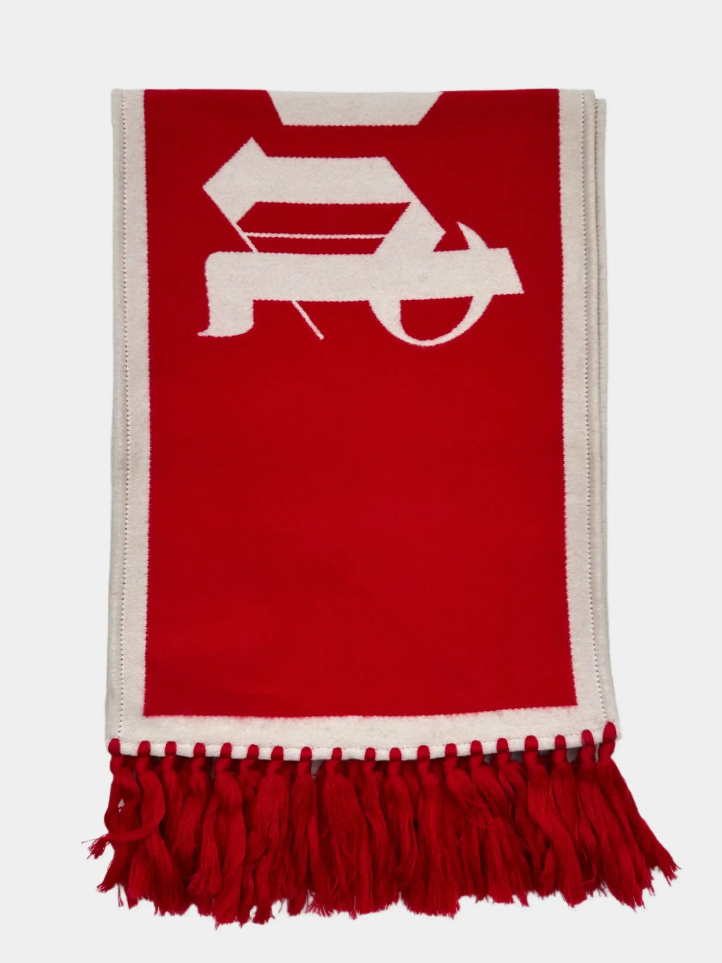 Red Scarf With Logo