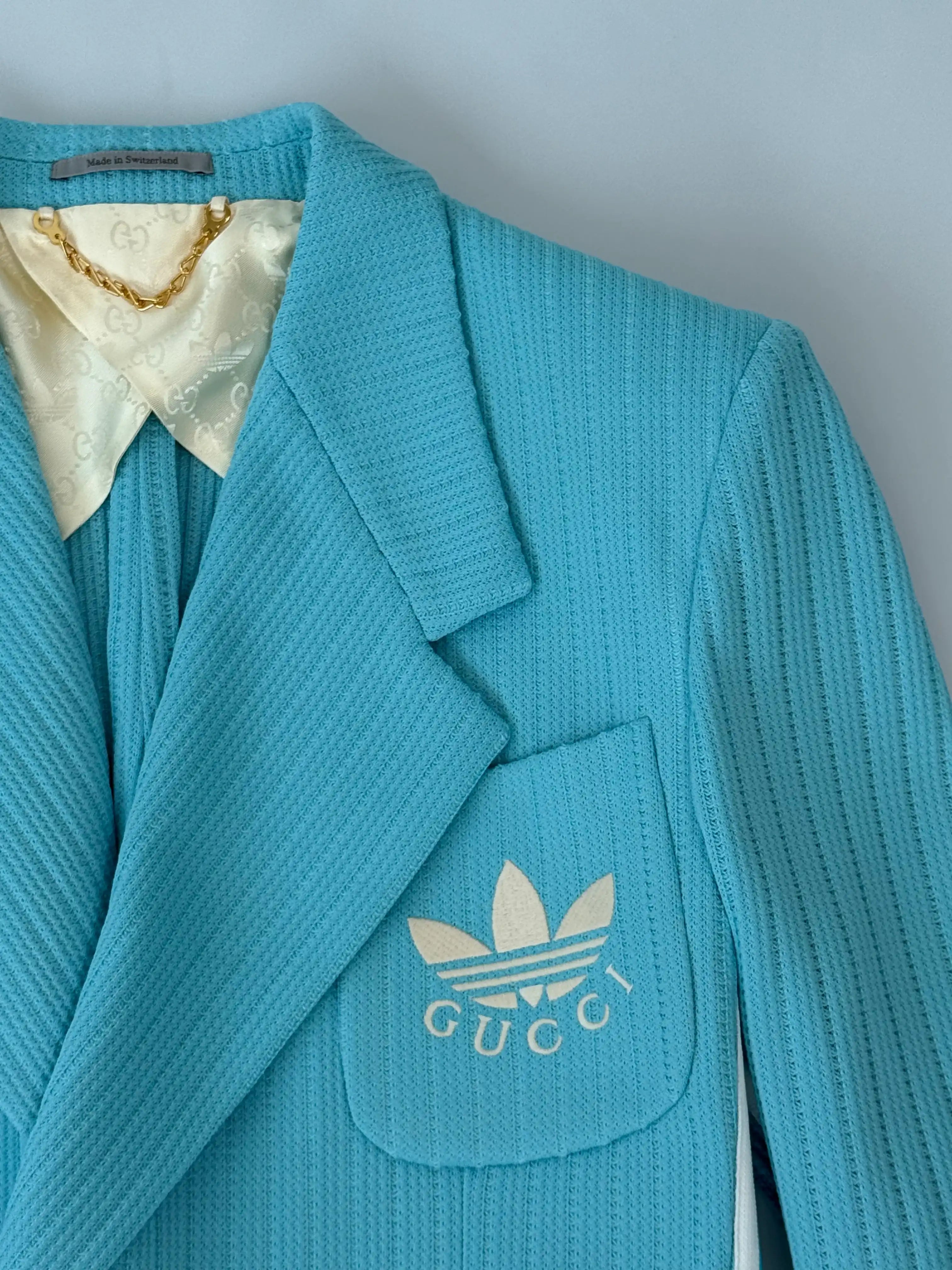 Double Breasted Blazer With Logo