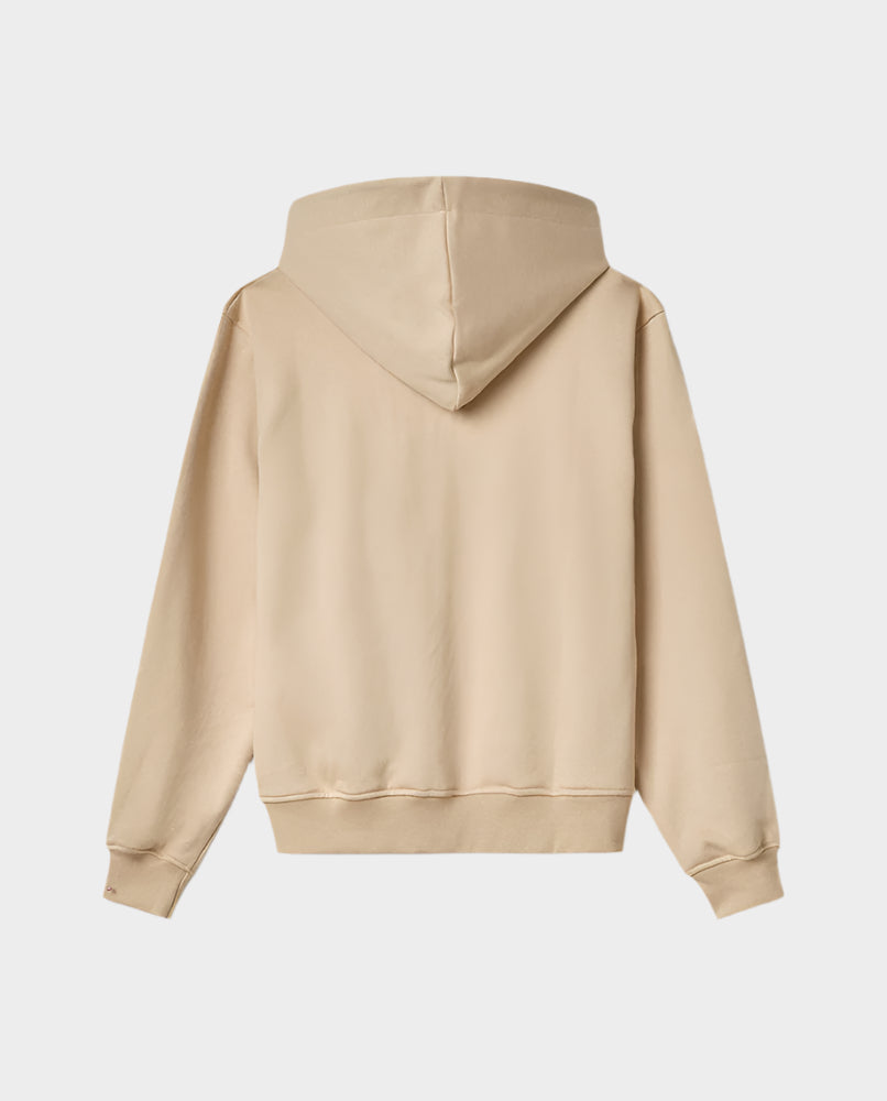 Felpa Cappuccio Full Zip Con Stampa Sul Davanti