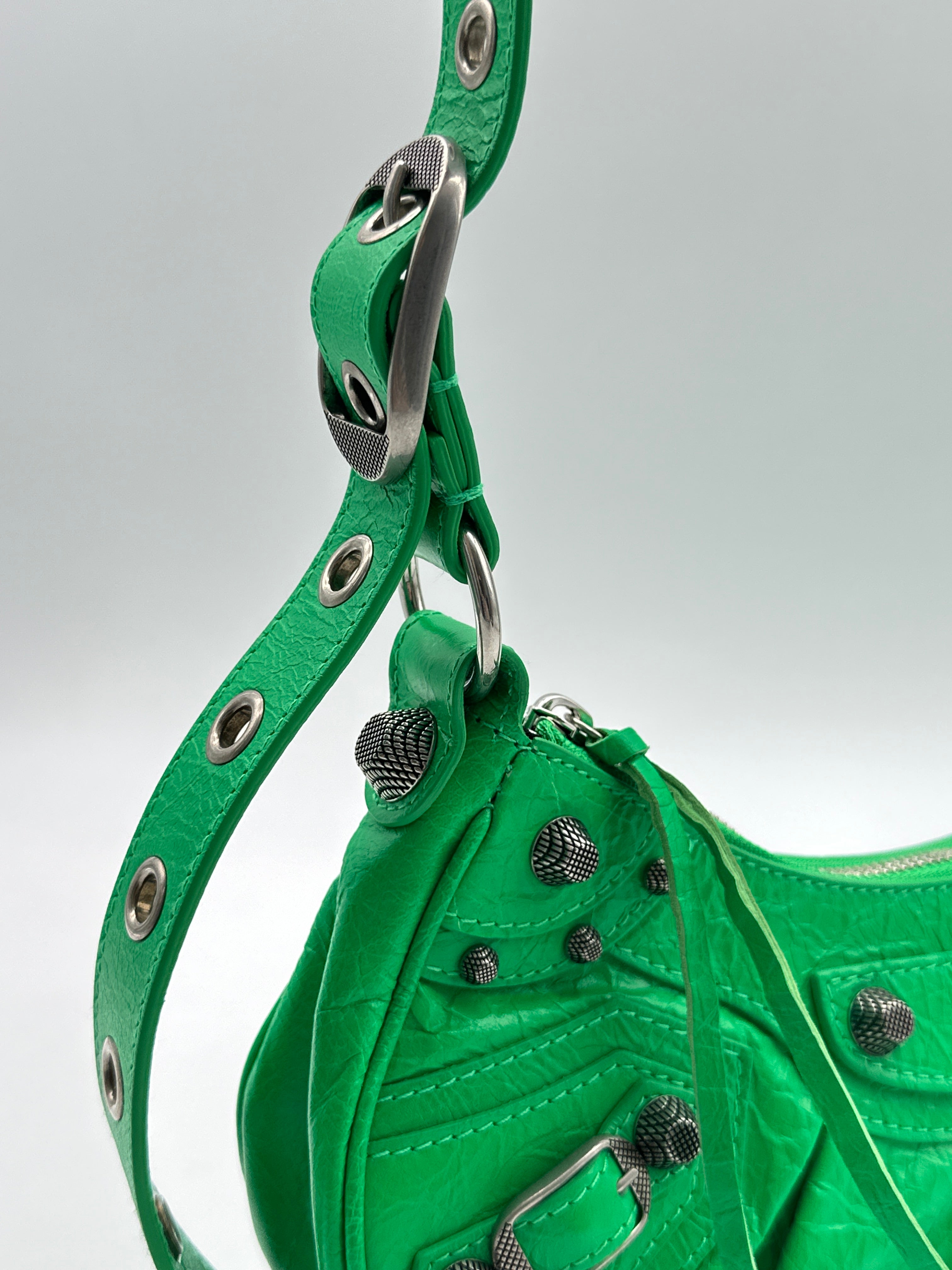 Borsa Le Cagole XS In Pelle Arena Verde
