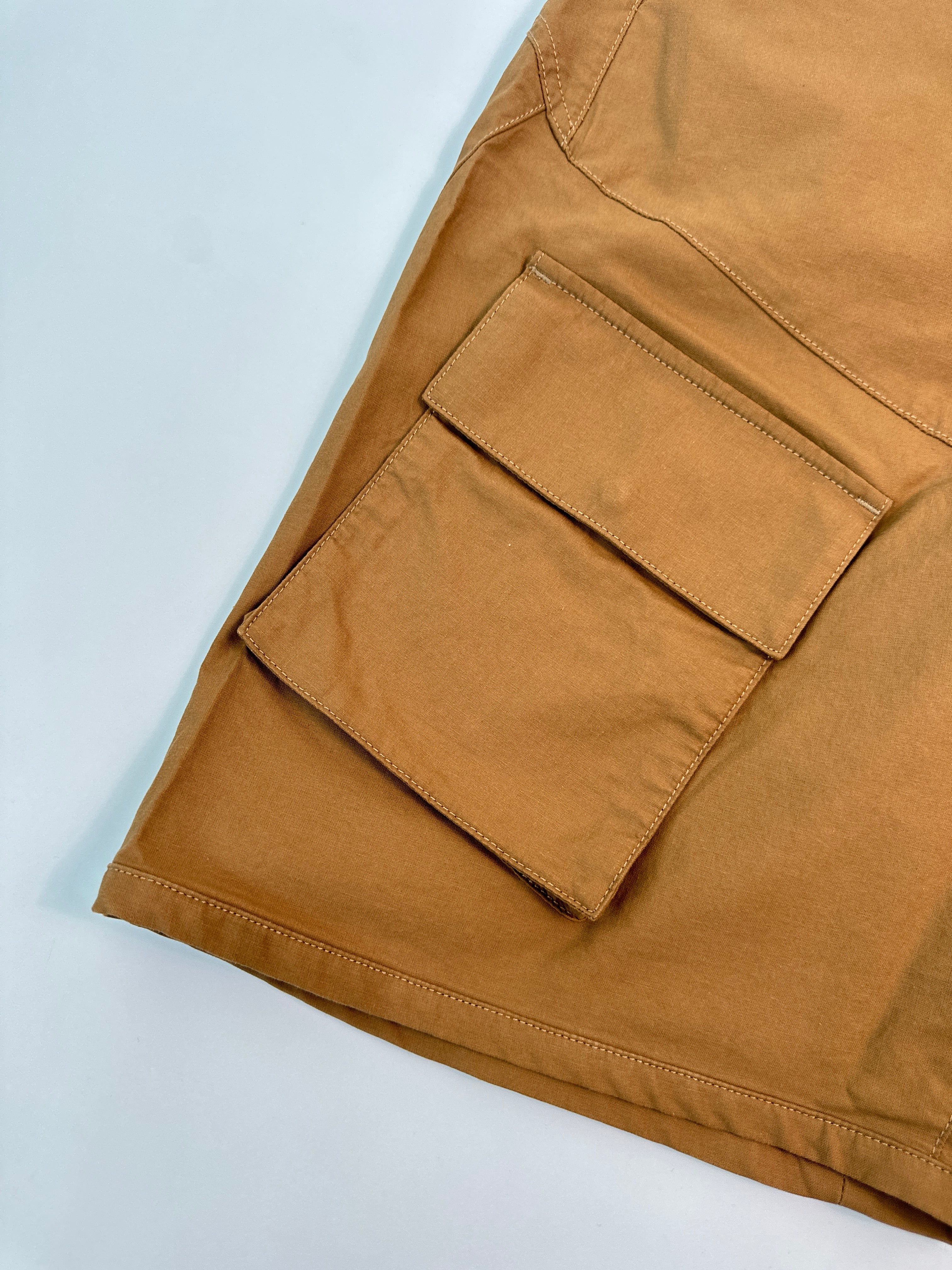 Pantaloncini Cargo County Of Milan Light Brown Con Logo