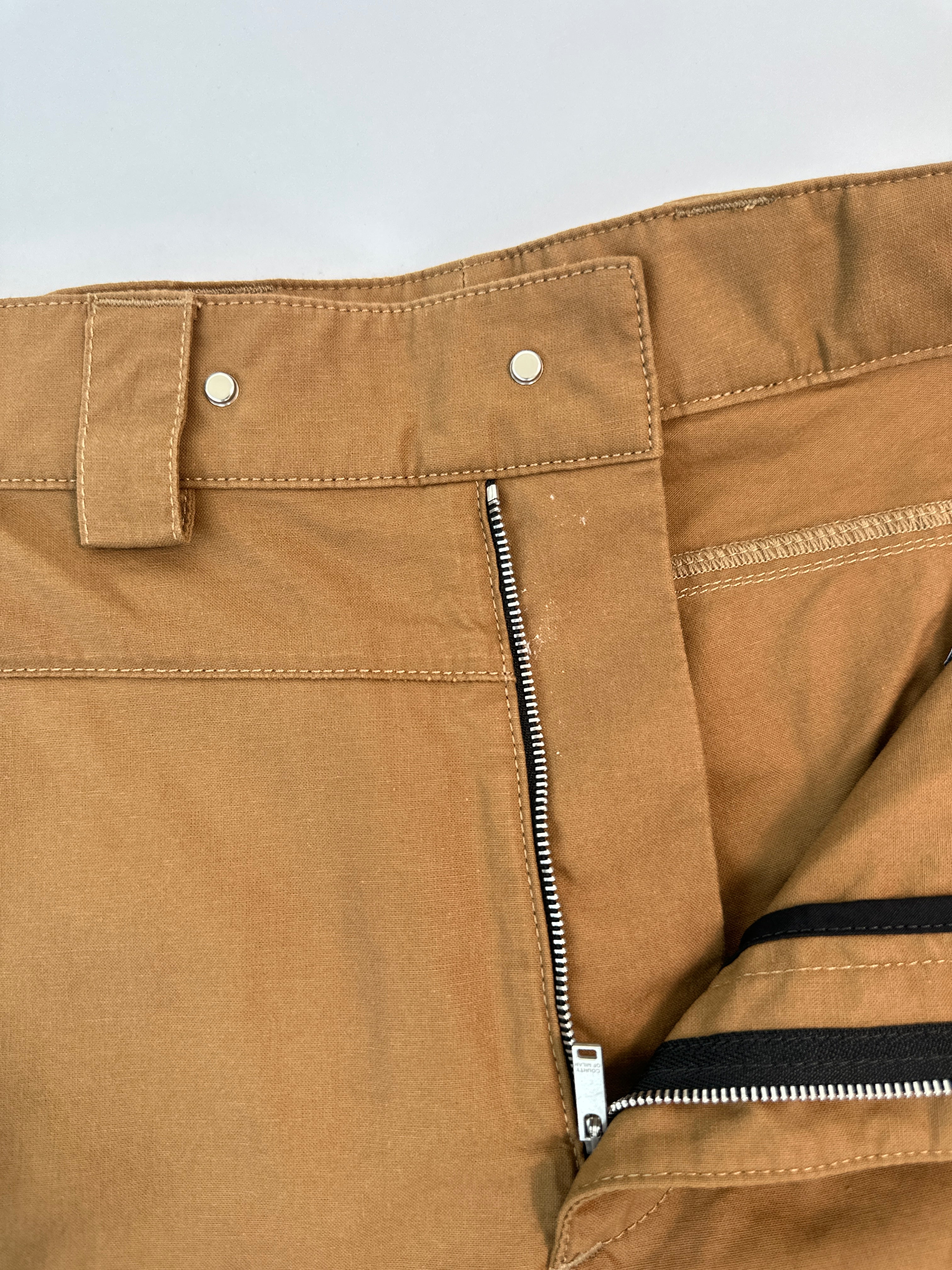 Pantaloncini Cargo County Of Milan Light Brown Con Logo