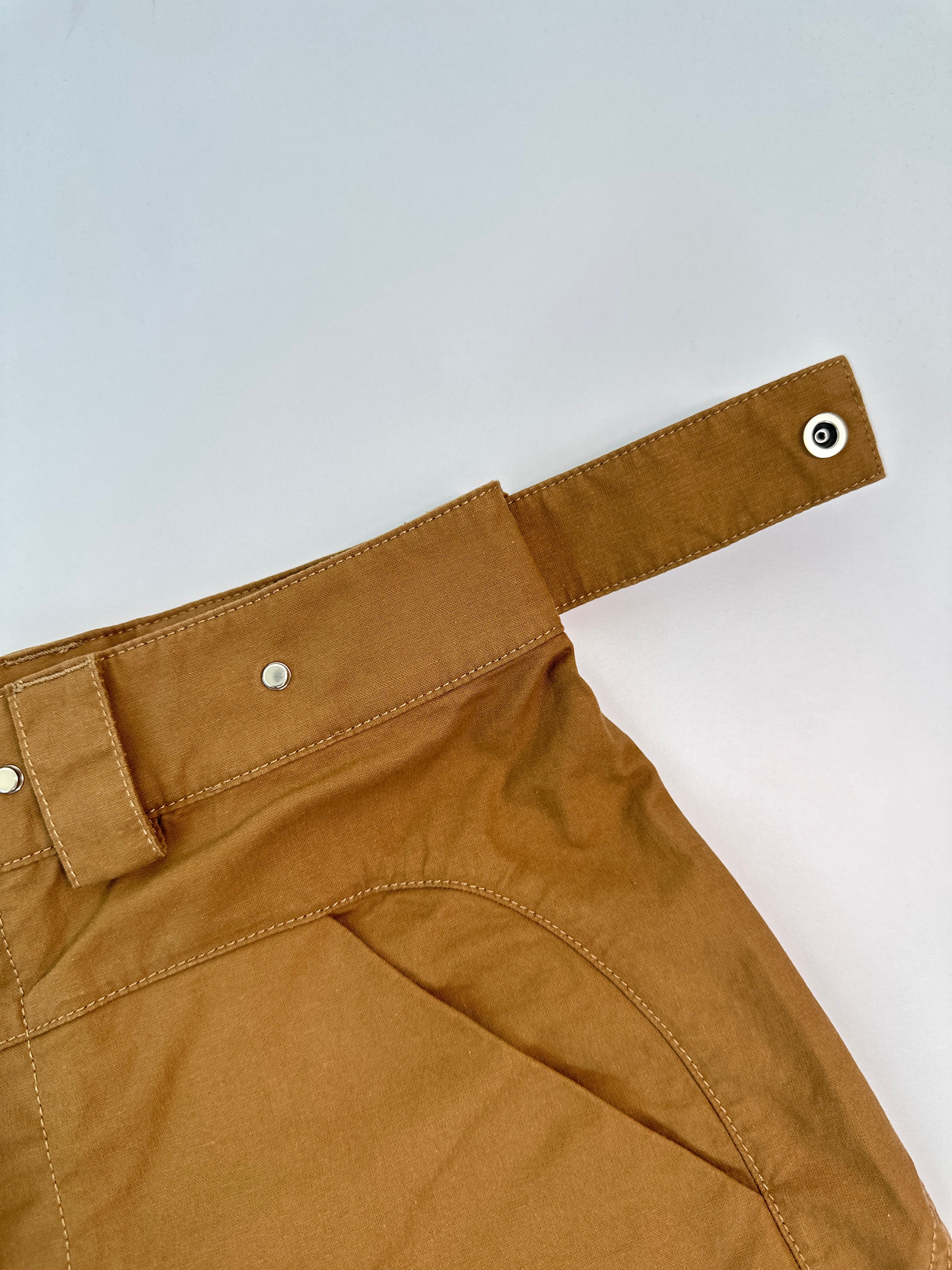 Pantaloncini Cargo County Of Milan Light Brown Con Logo