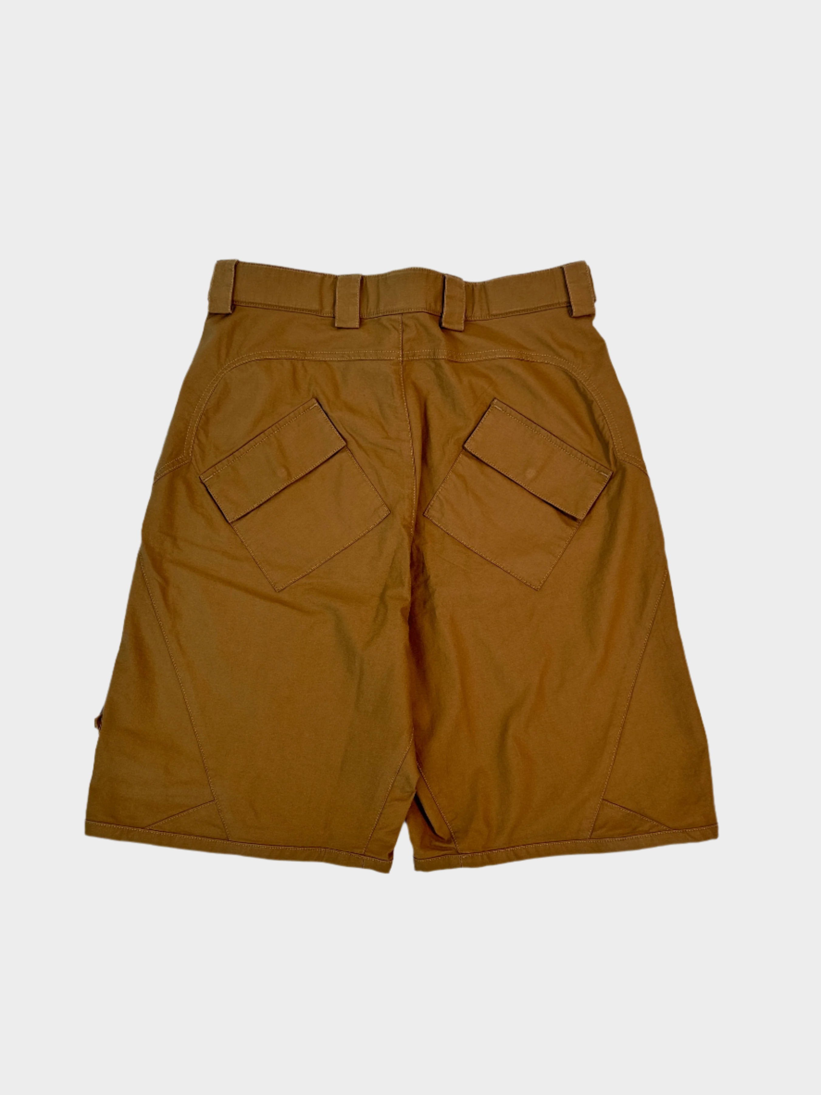Pantaloncini Cargo County Of Milan Light Brown Con Logo