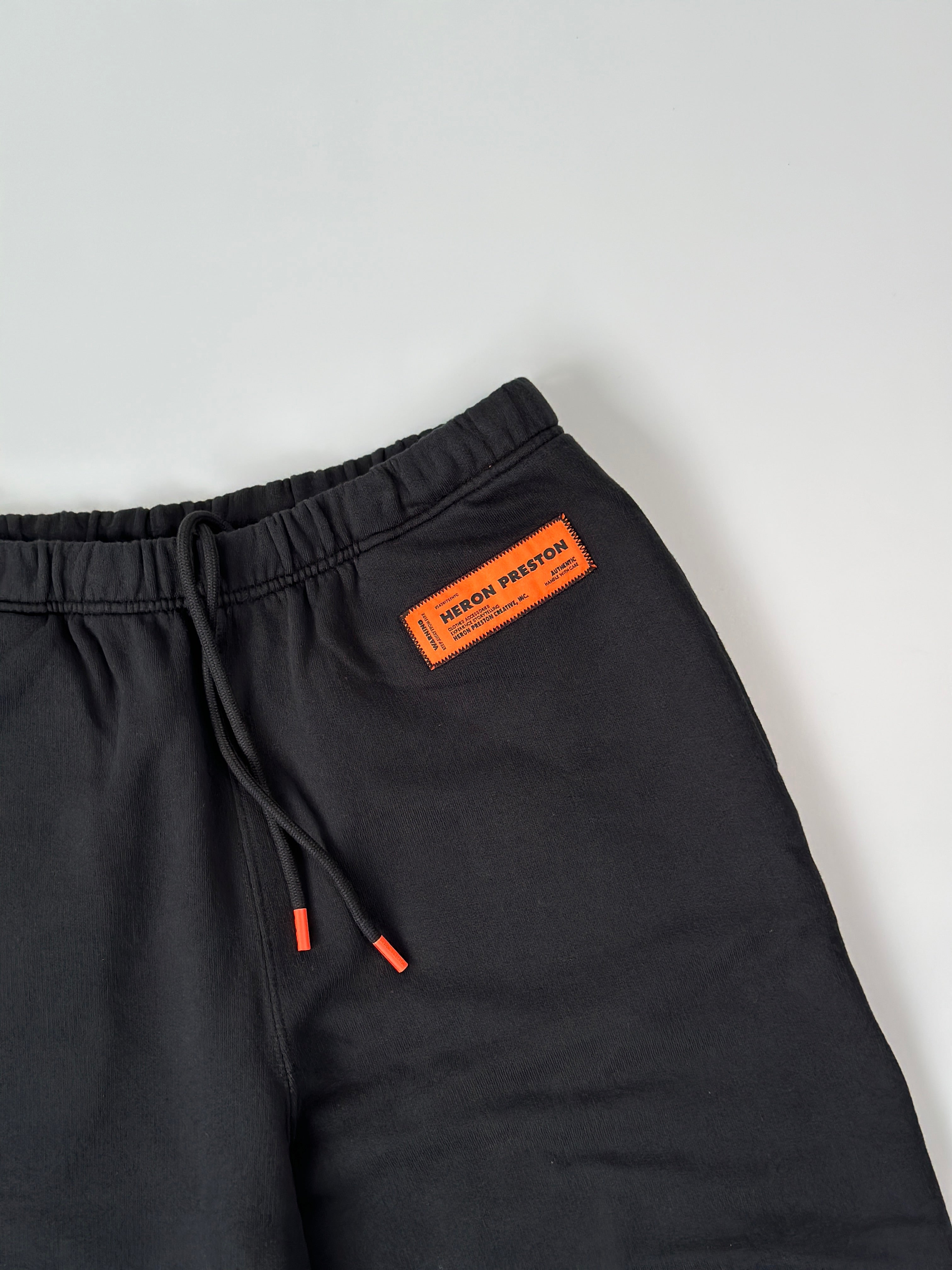 Pantaloncini Logo Patch In Cotone Nero