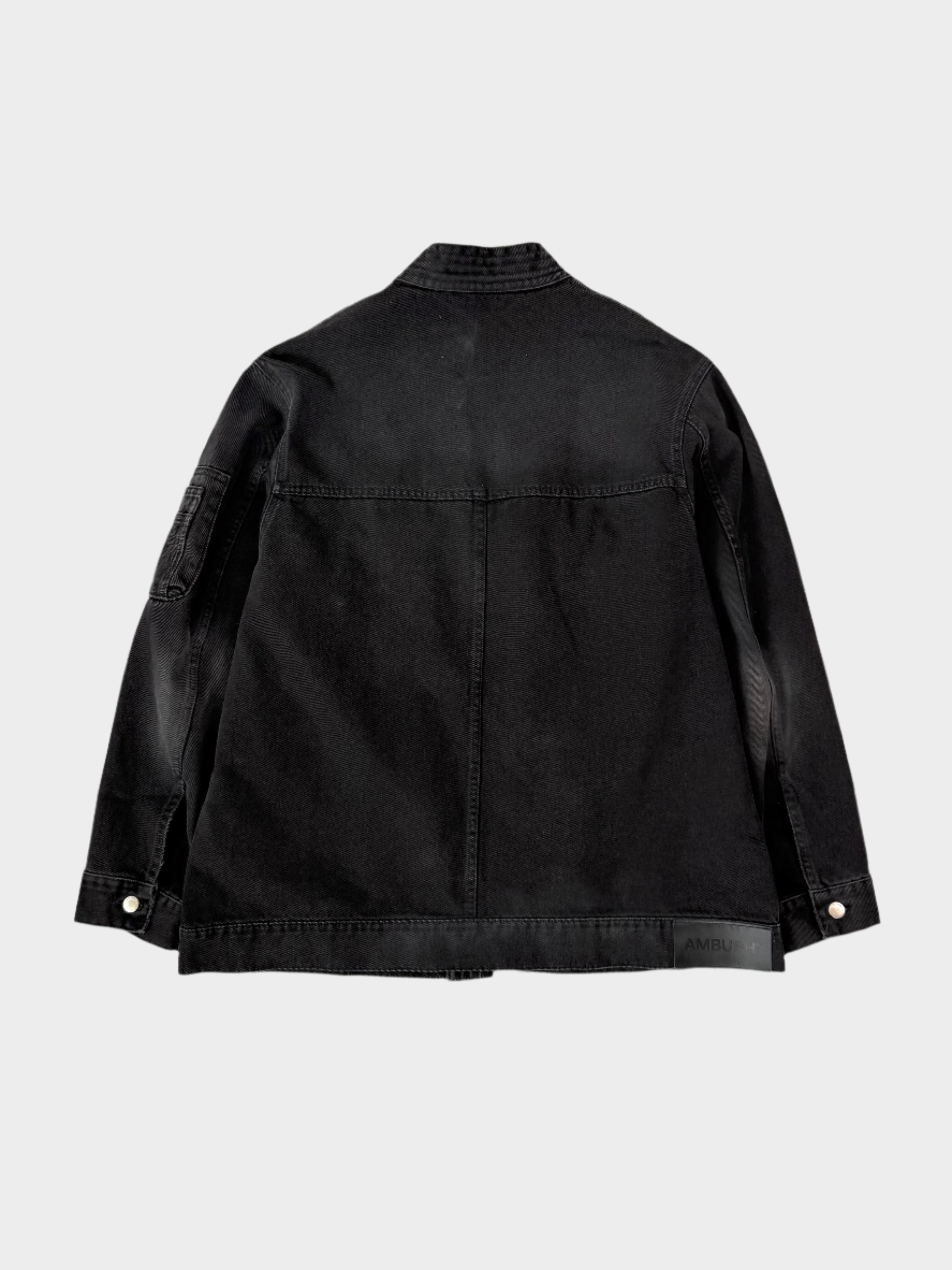 Black Denim Kimono Jacket