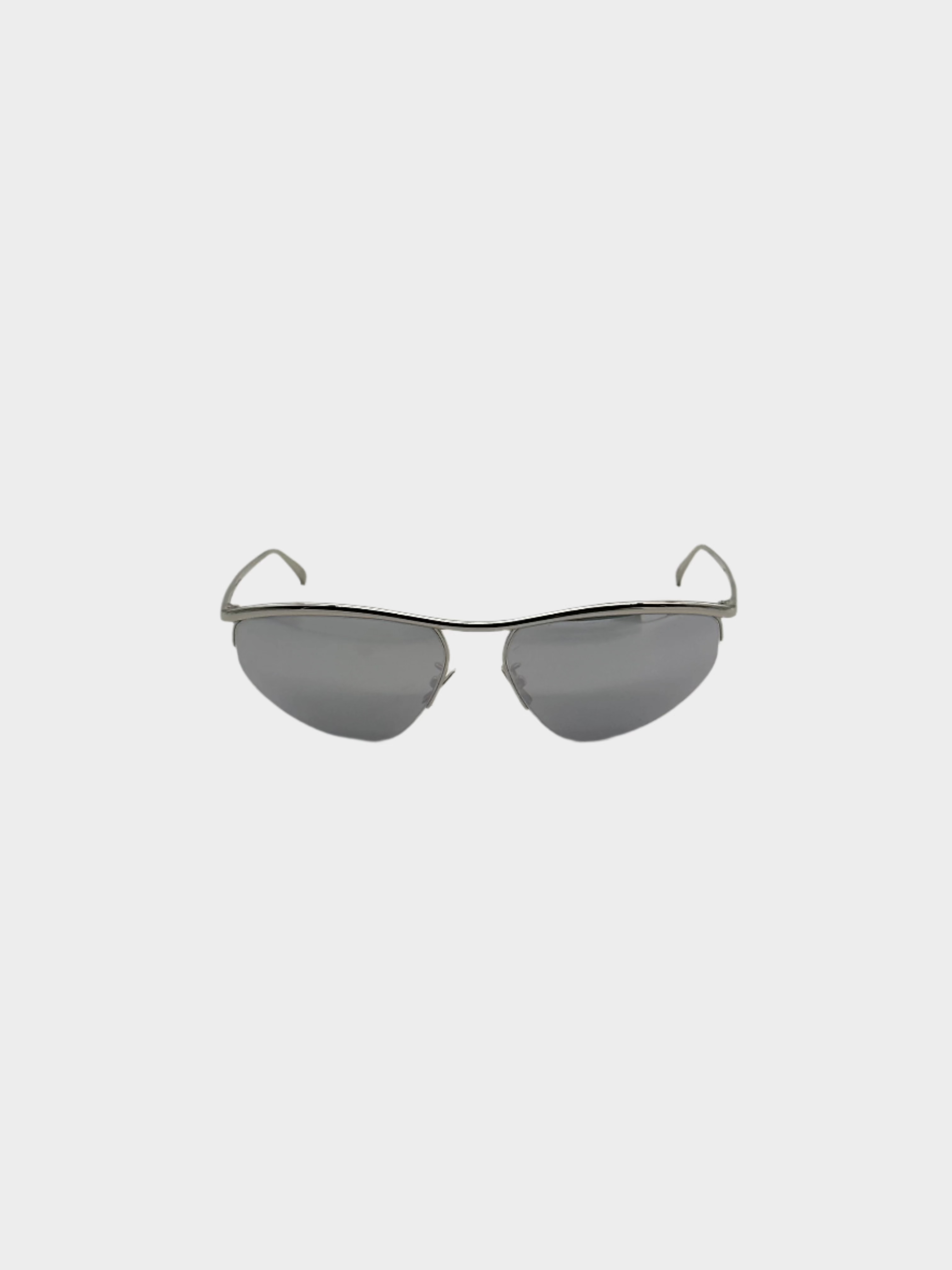 Silver Sunglasses With Logo