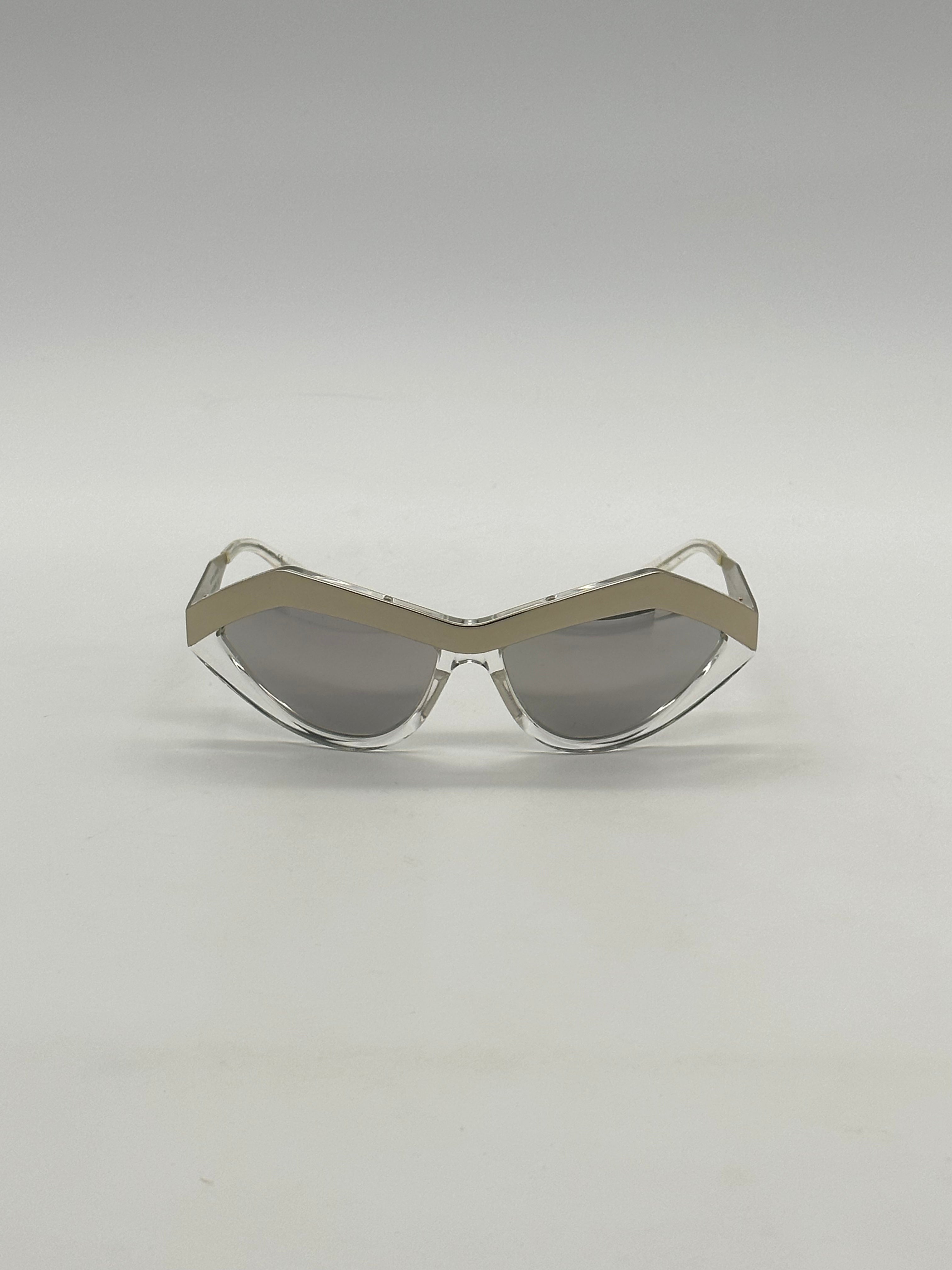Silver Cat-eye Sunglasses