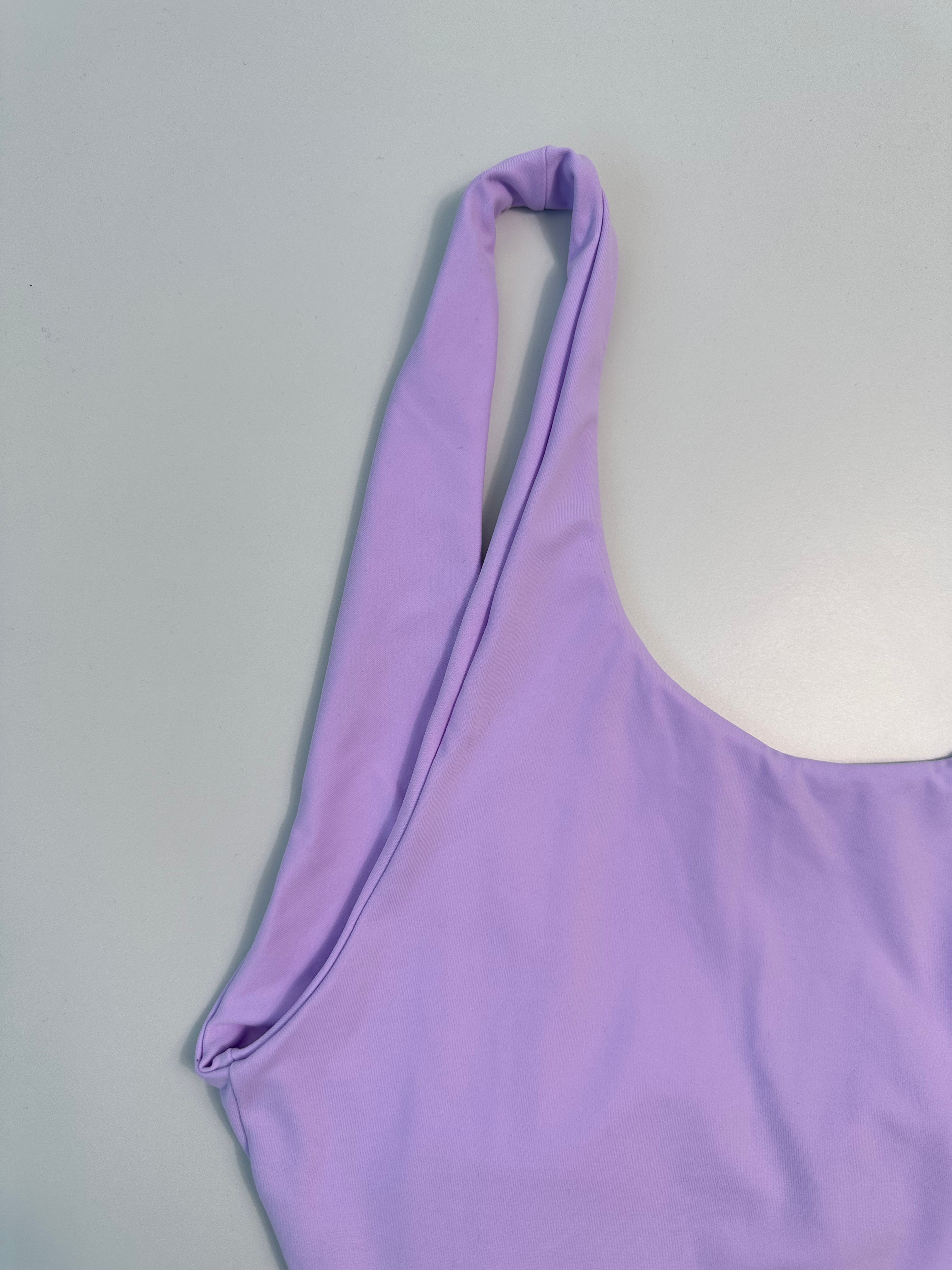 Costume Intero Lilla Con Schiena Scoperta