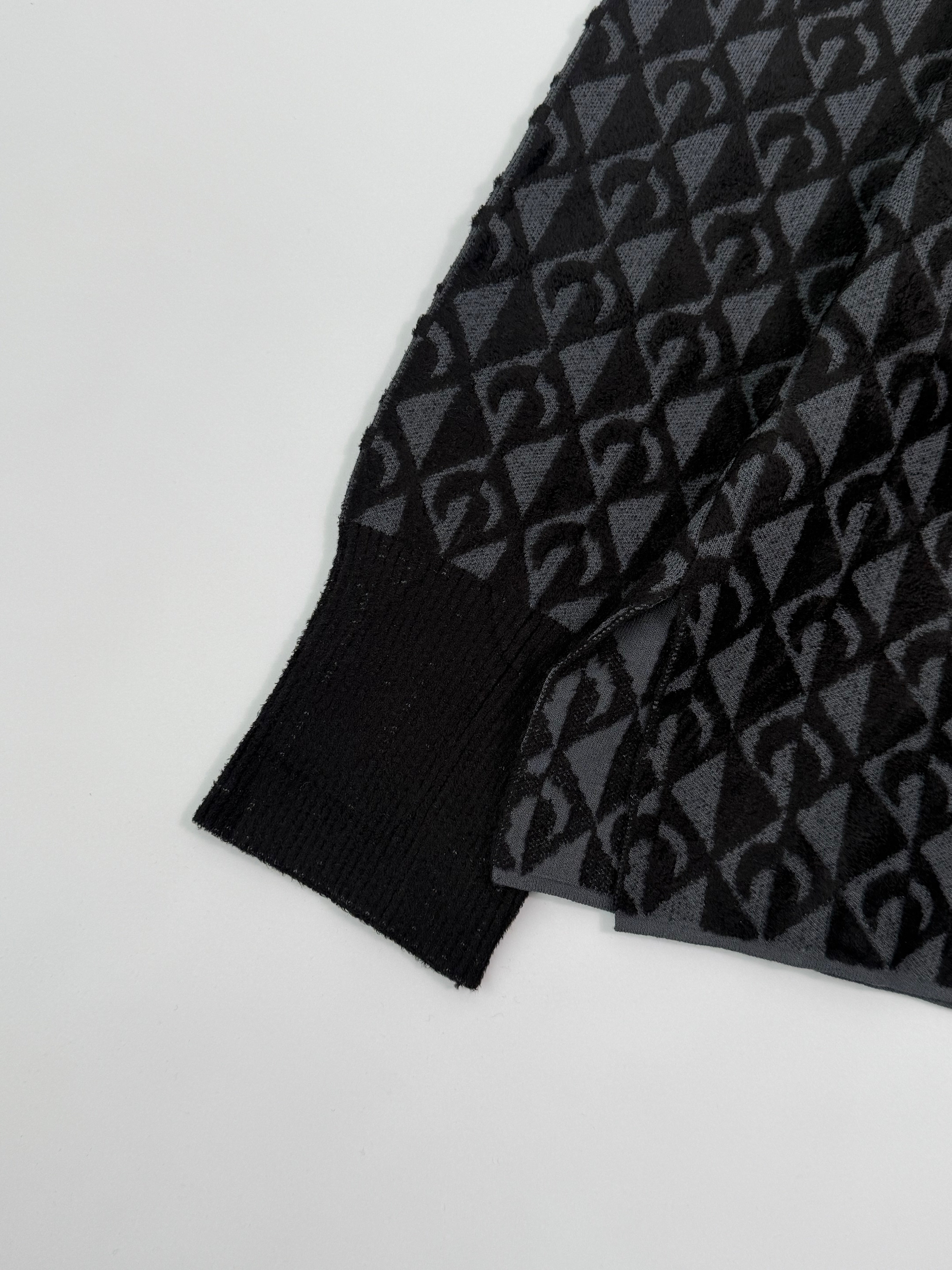 Maglione In Viscosa Con Pattern Monogram All-Over