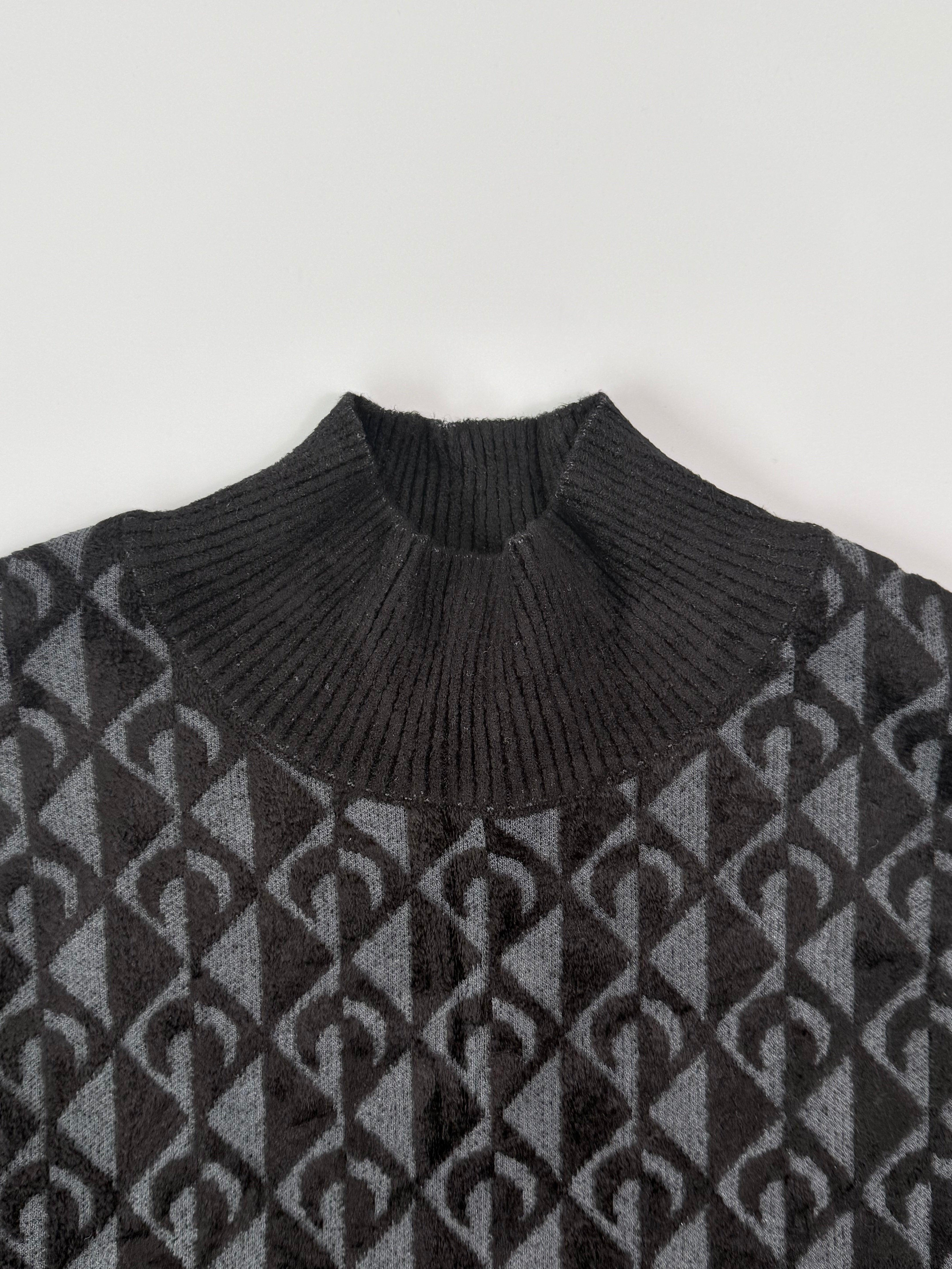 Maglione In Viscosa Con Pattern Monogram All-Over
