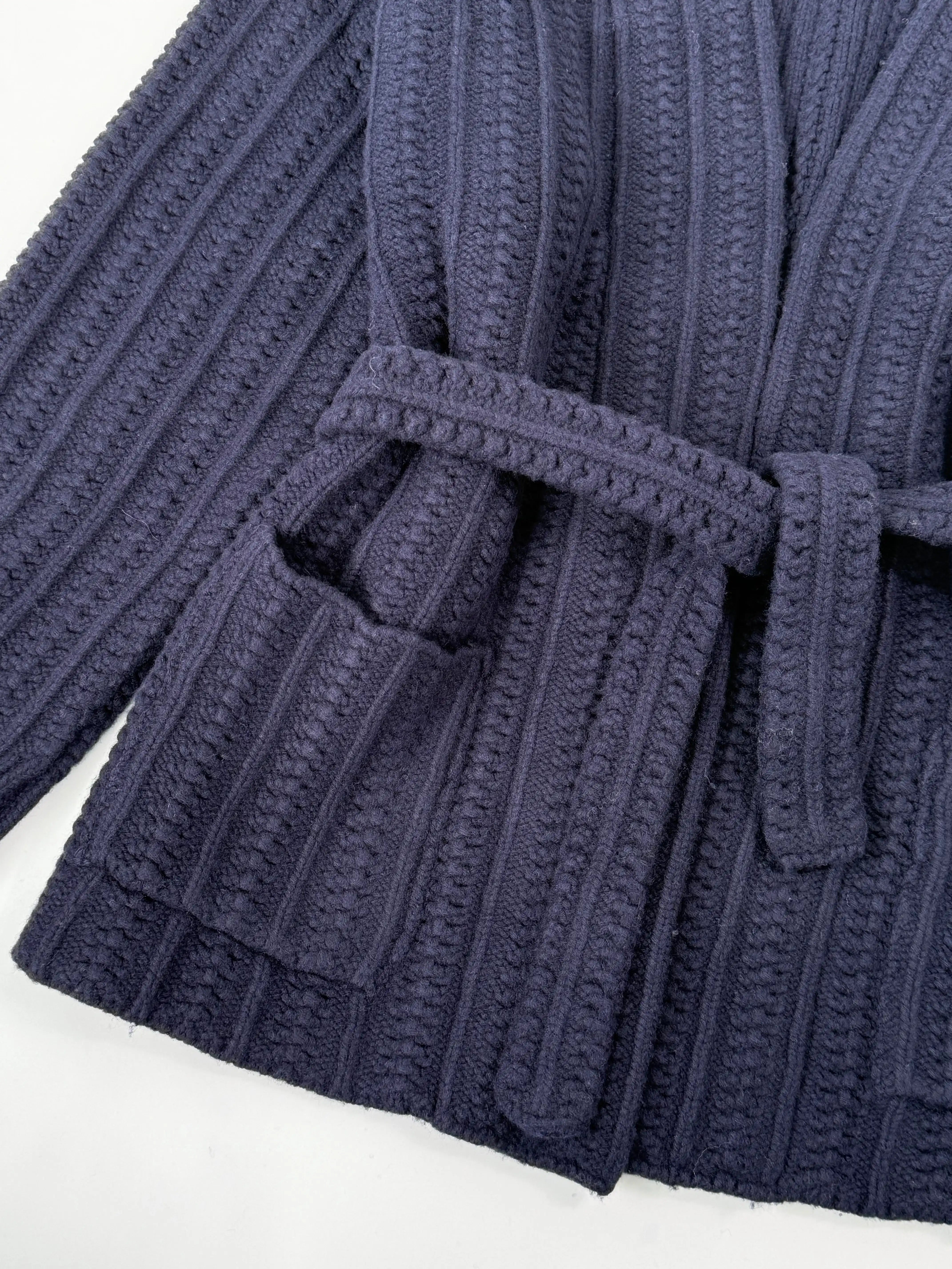Cardigan In Maglia Con Cintura