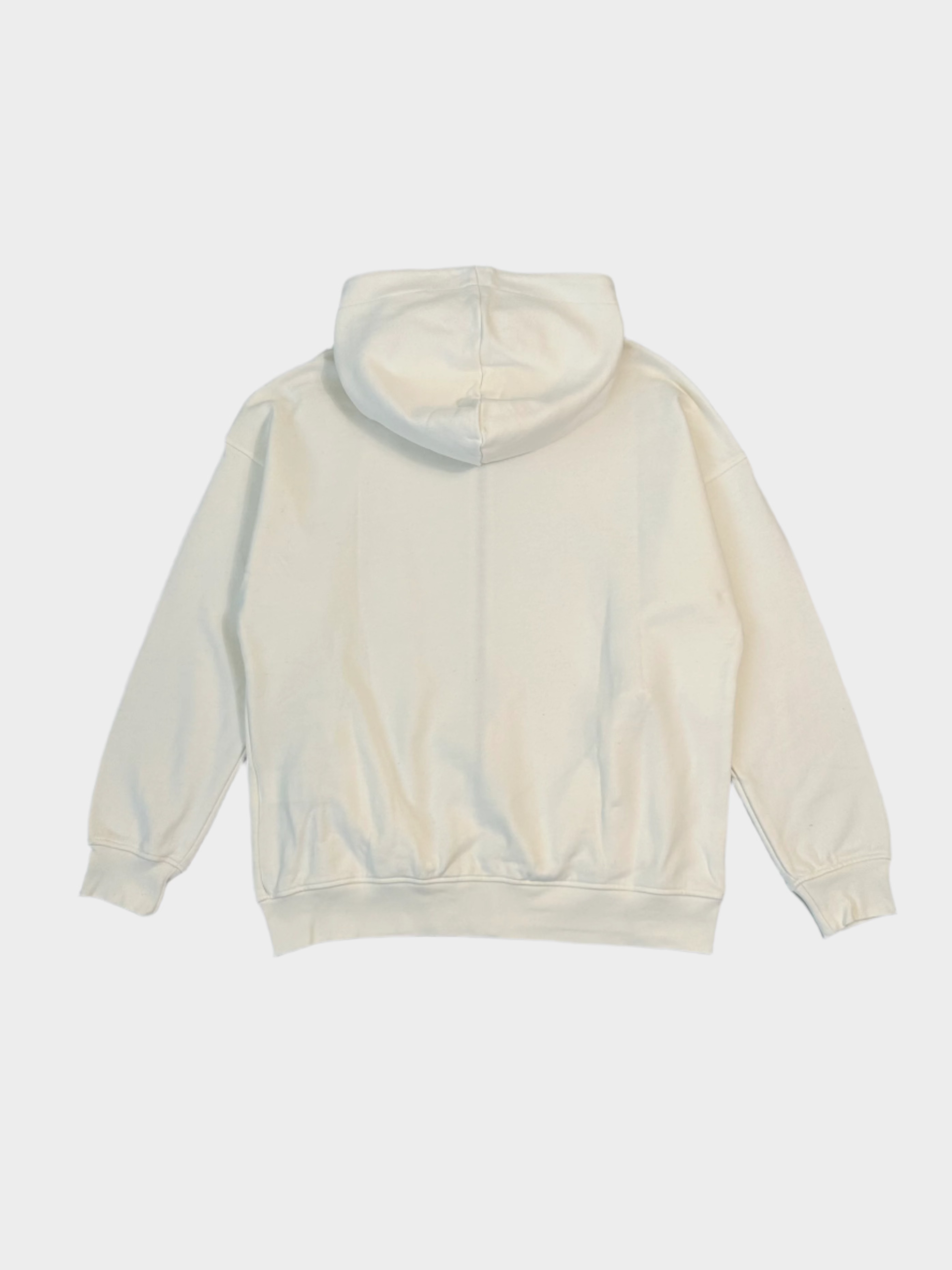 White Hoodie With Front Zip