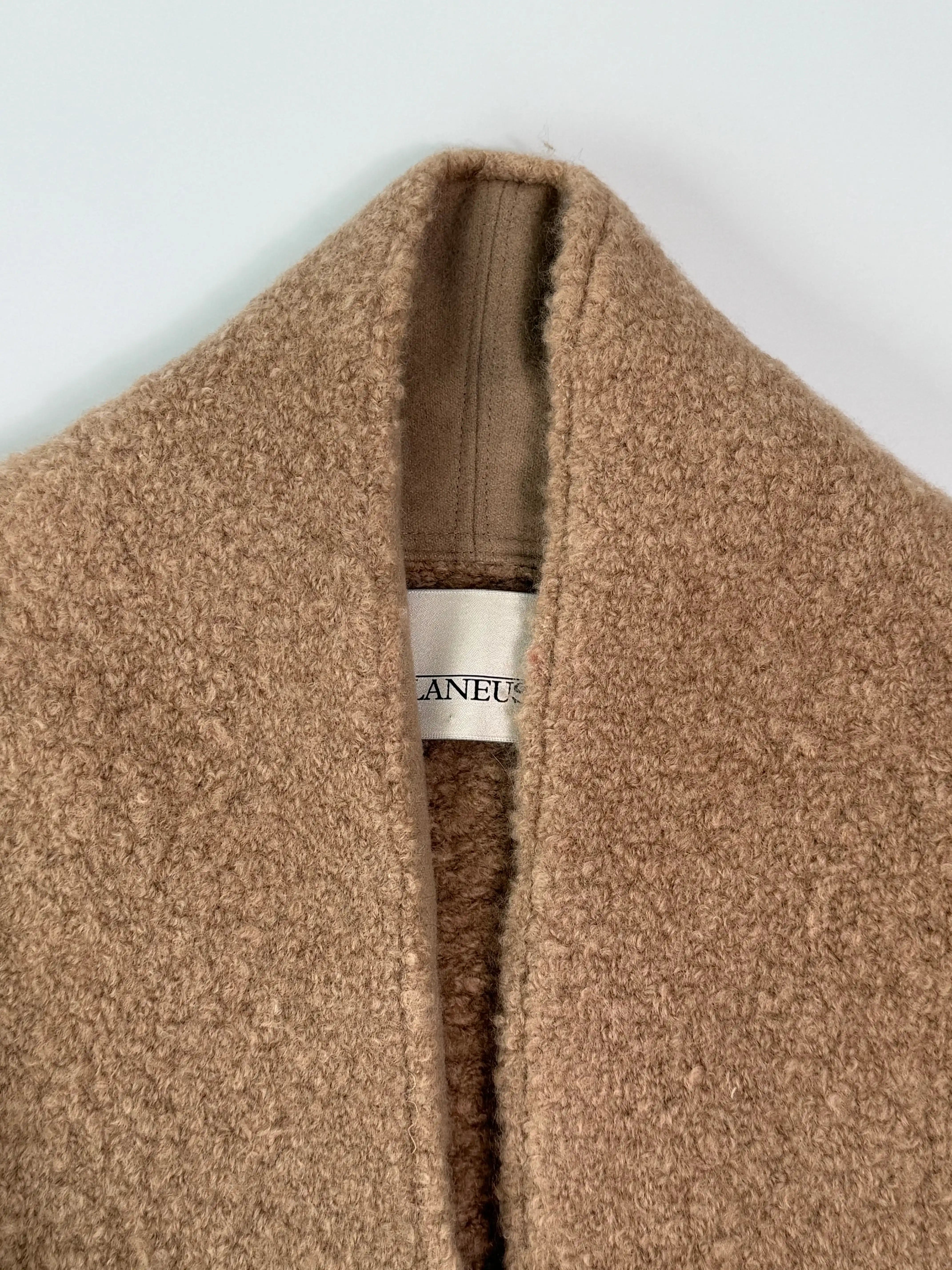 Cappotto In Maglia Beige