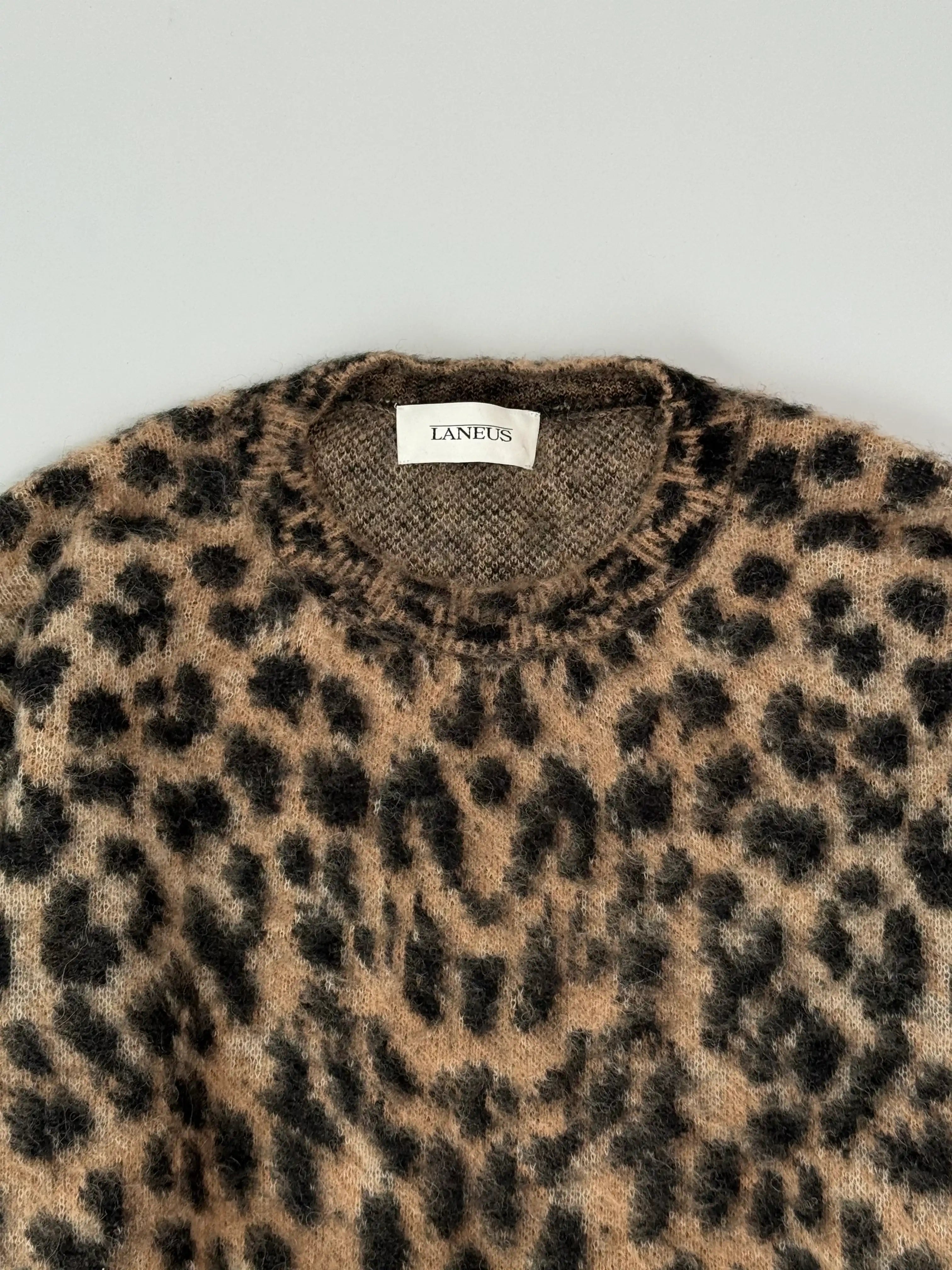 Maglione Leopardato In Maglia Morbida