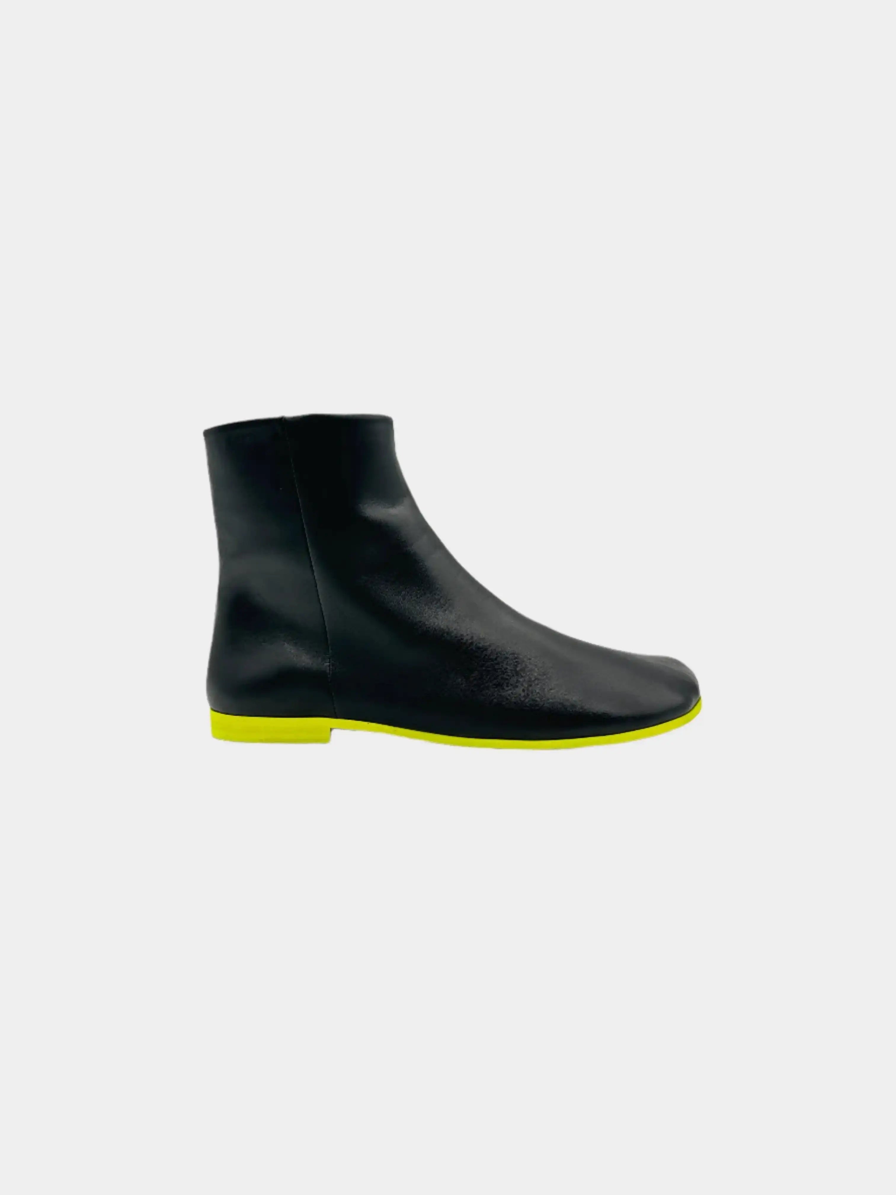 Anfibi Ankle Punta Quadrata