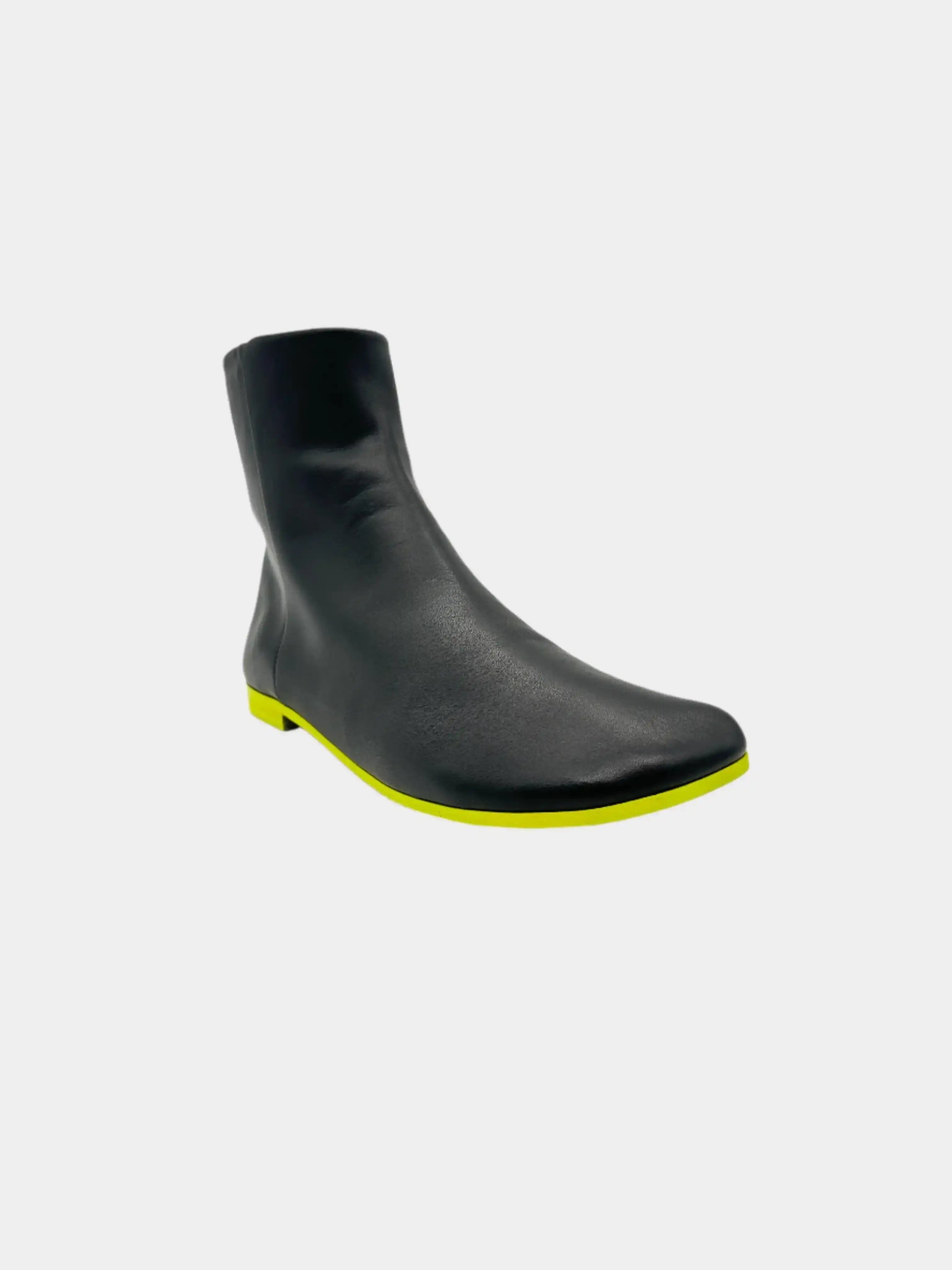 Anfibi Ankle Punta Quadrata