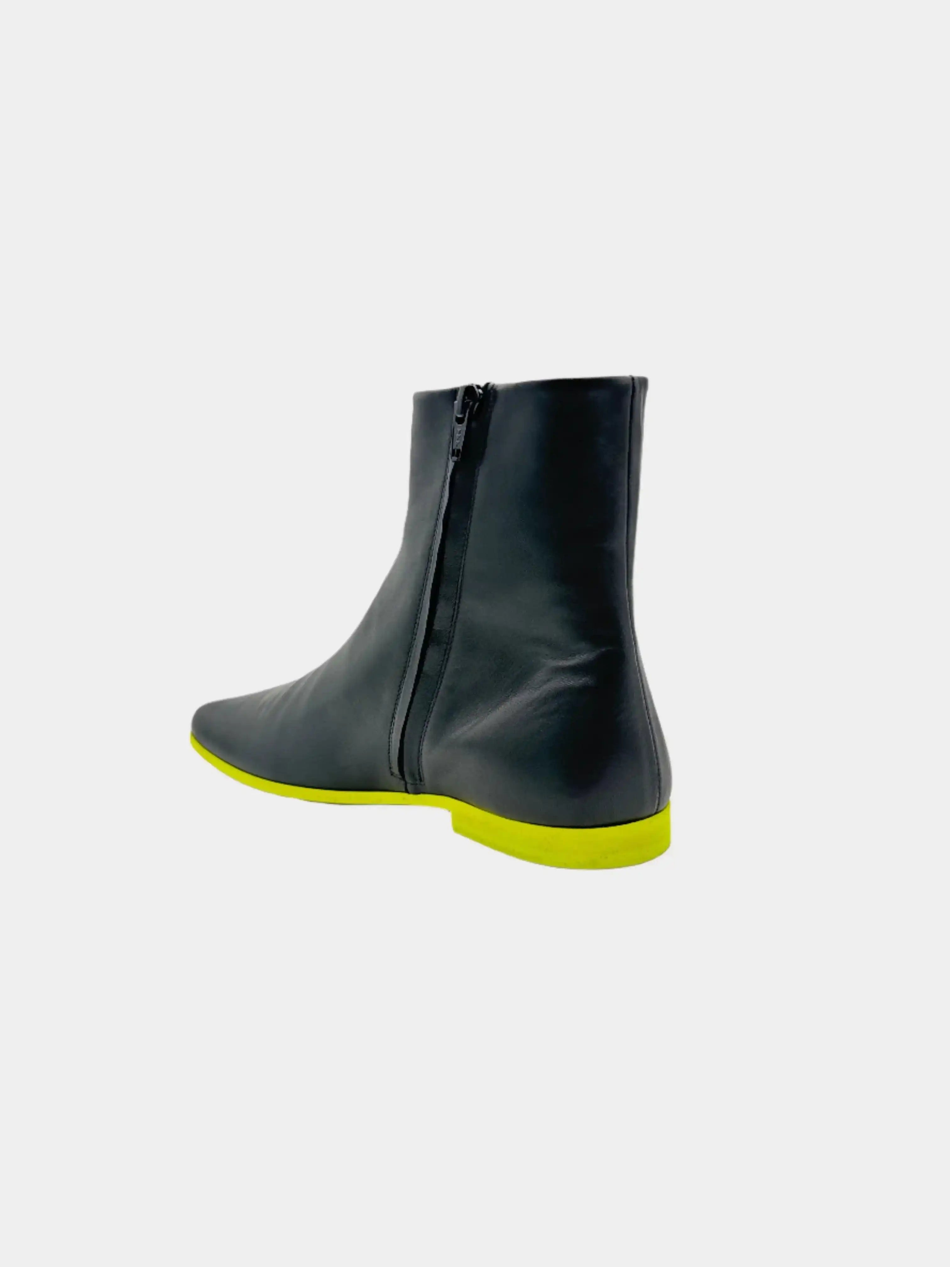 Anfibi Ankle Punta Quadrata