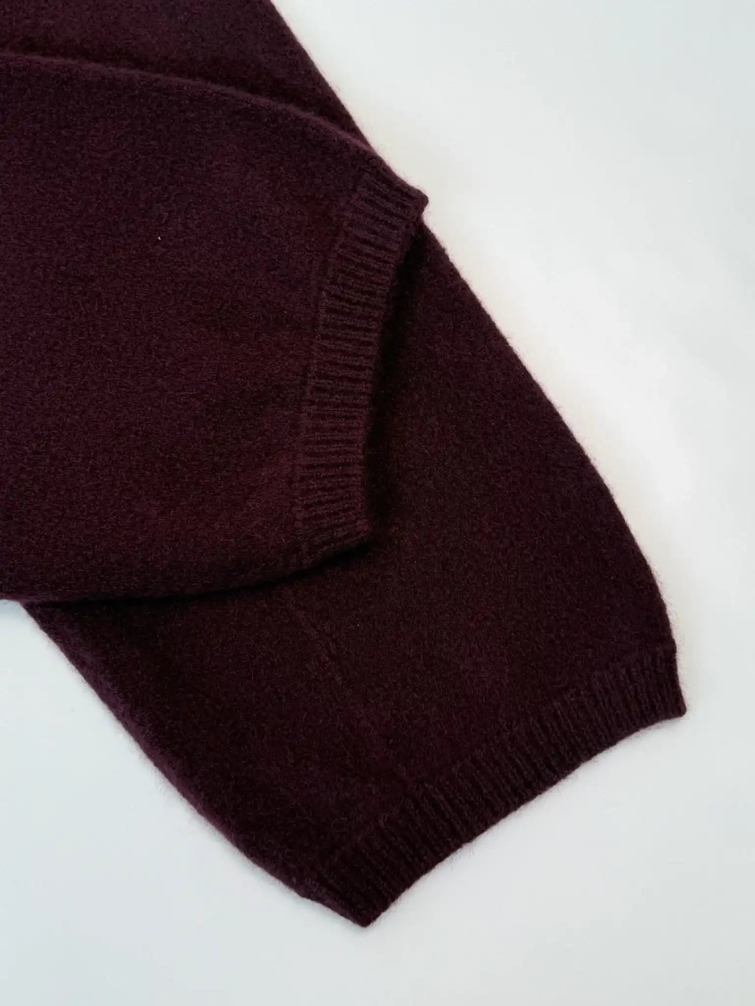 Joggers In Maglia Di Cashmere Burgundy
