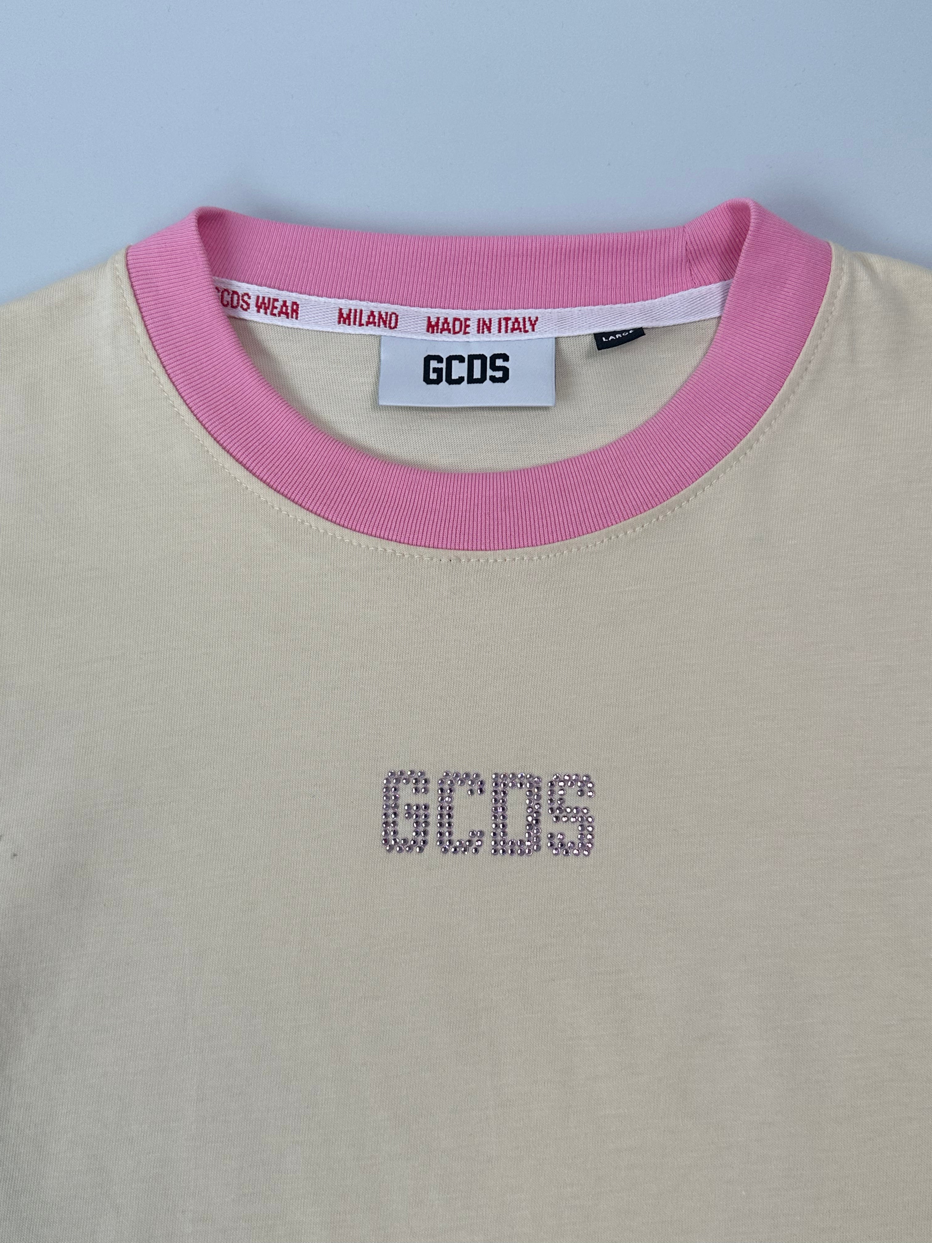 T-Shirt Bicolore Con Logo Bling