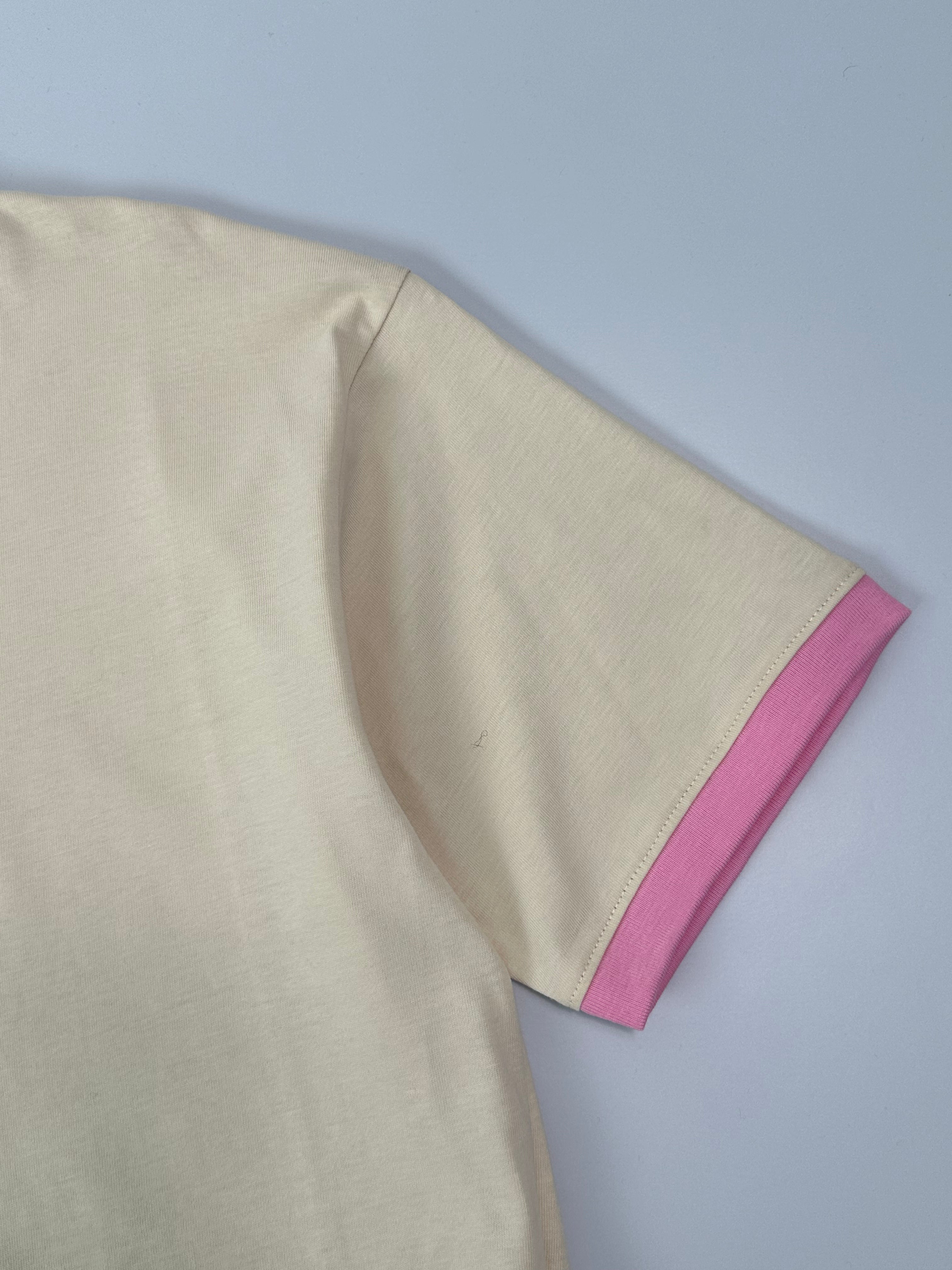 T-Shirt Bicolore Con Logo Bling