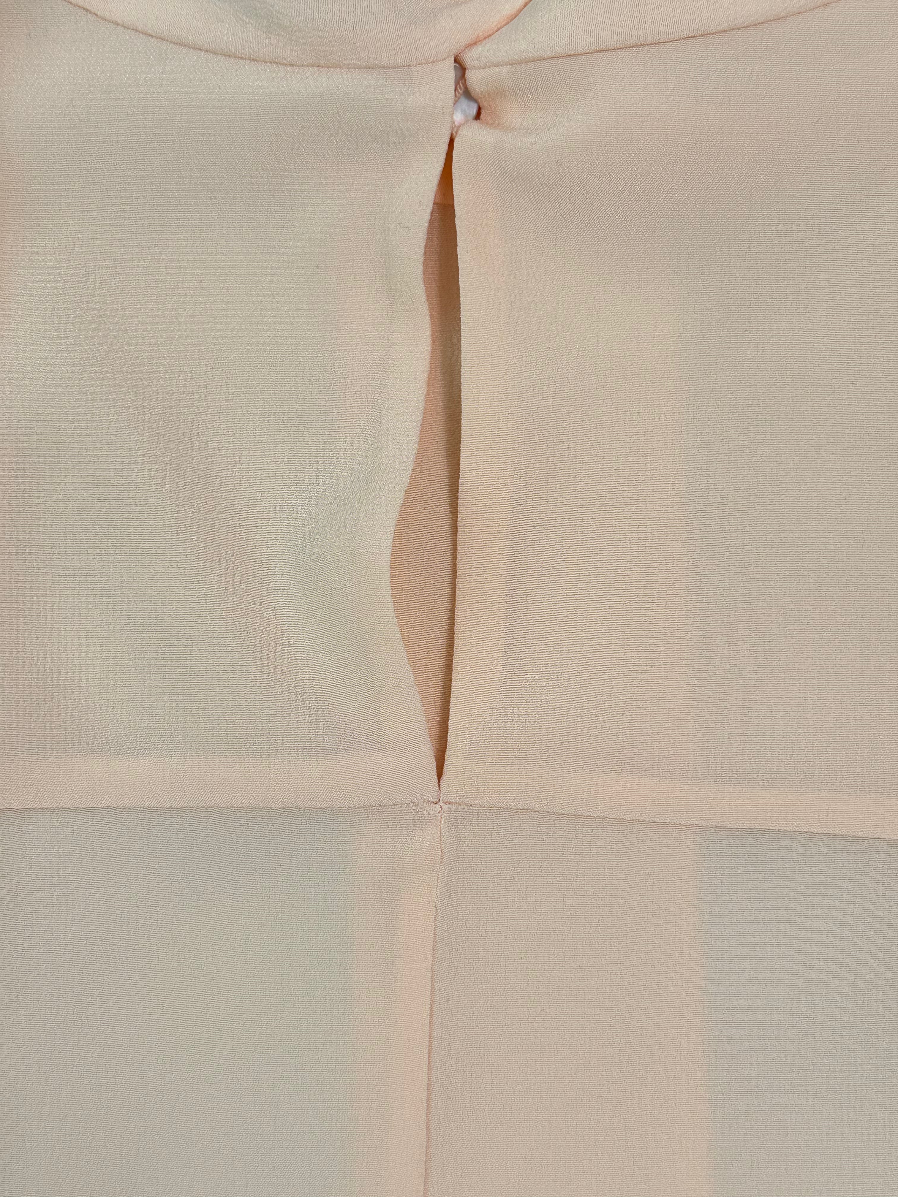 Camicia In Seta Color Pesca