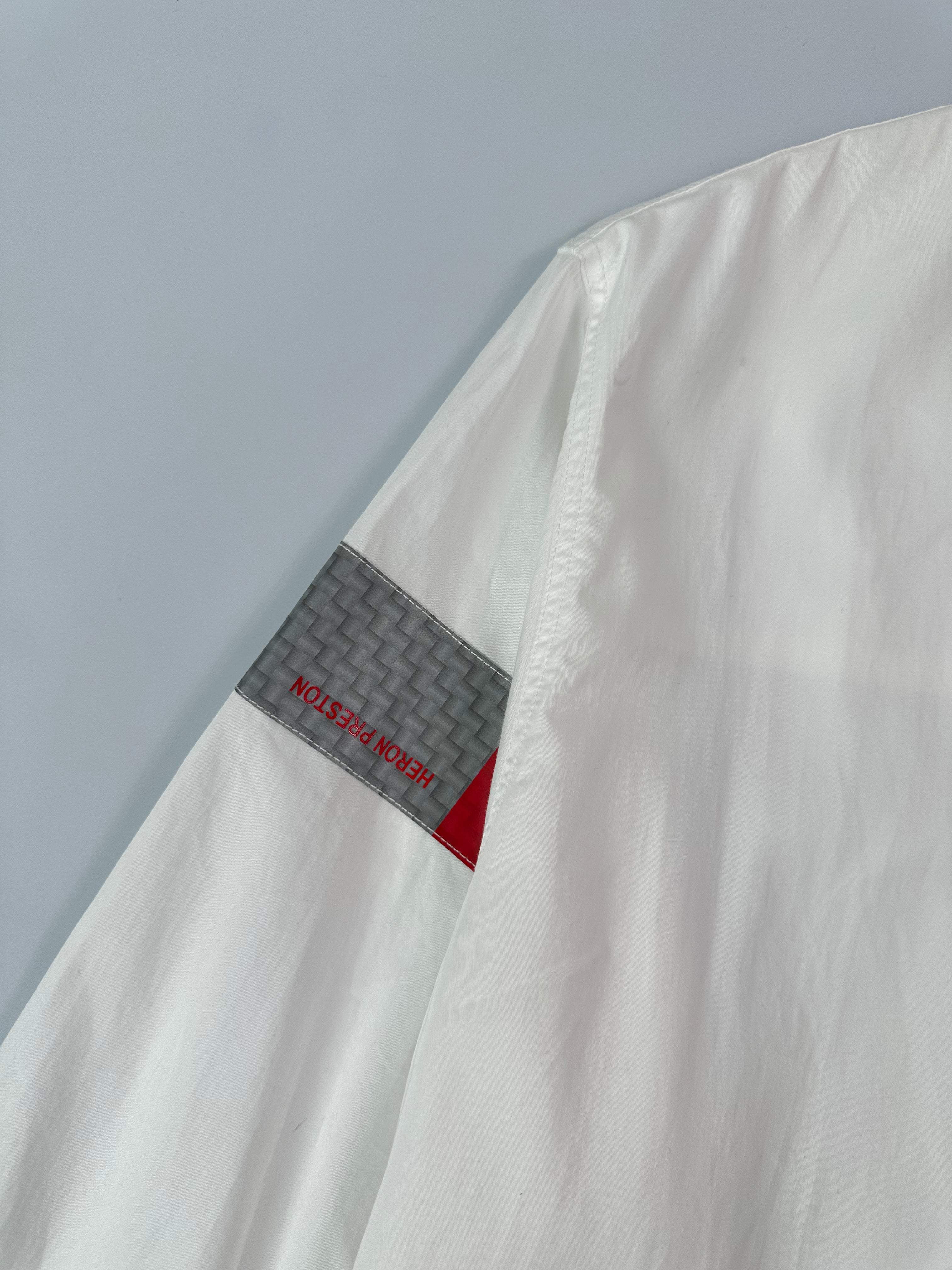 Propeline Tape Shirt White With Red And Grey Details