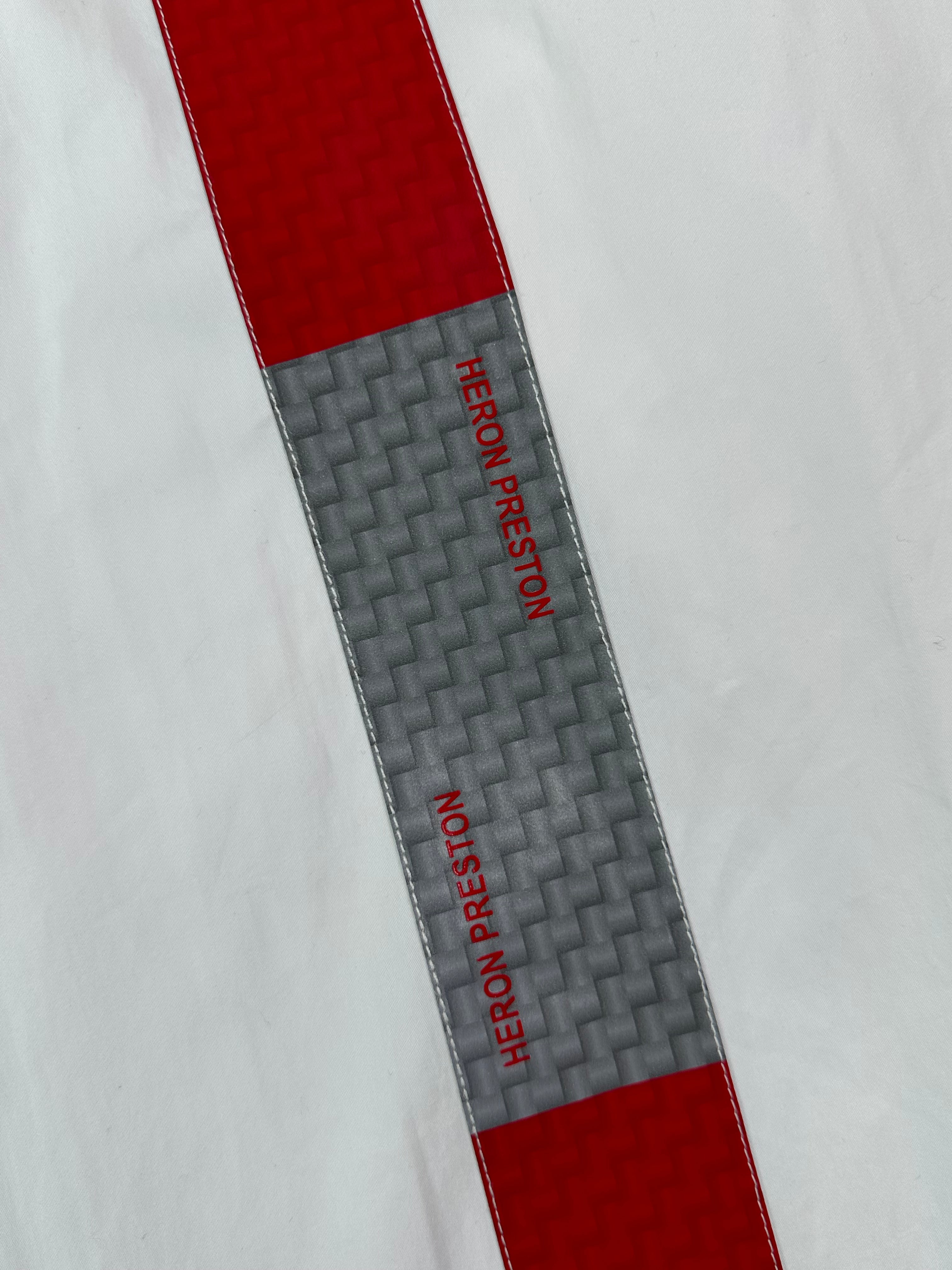 Propeline Tape Shirt White With Red And Grey Details