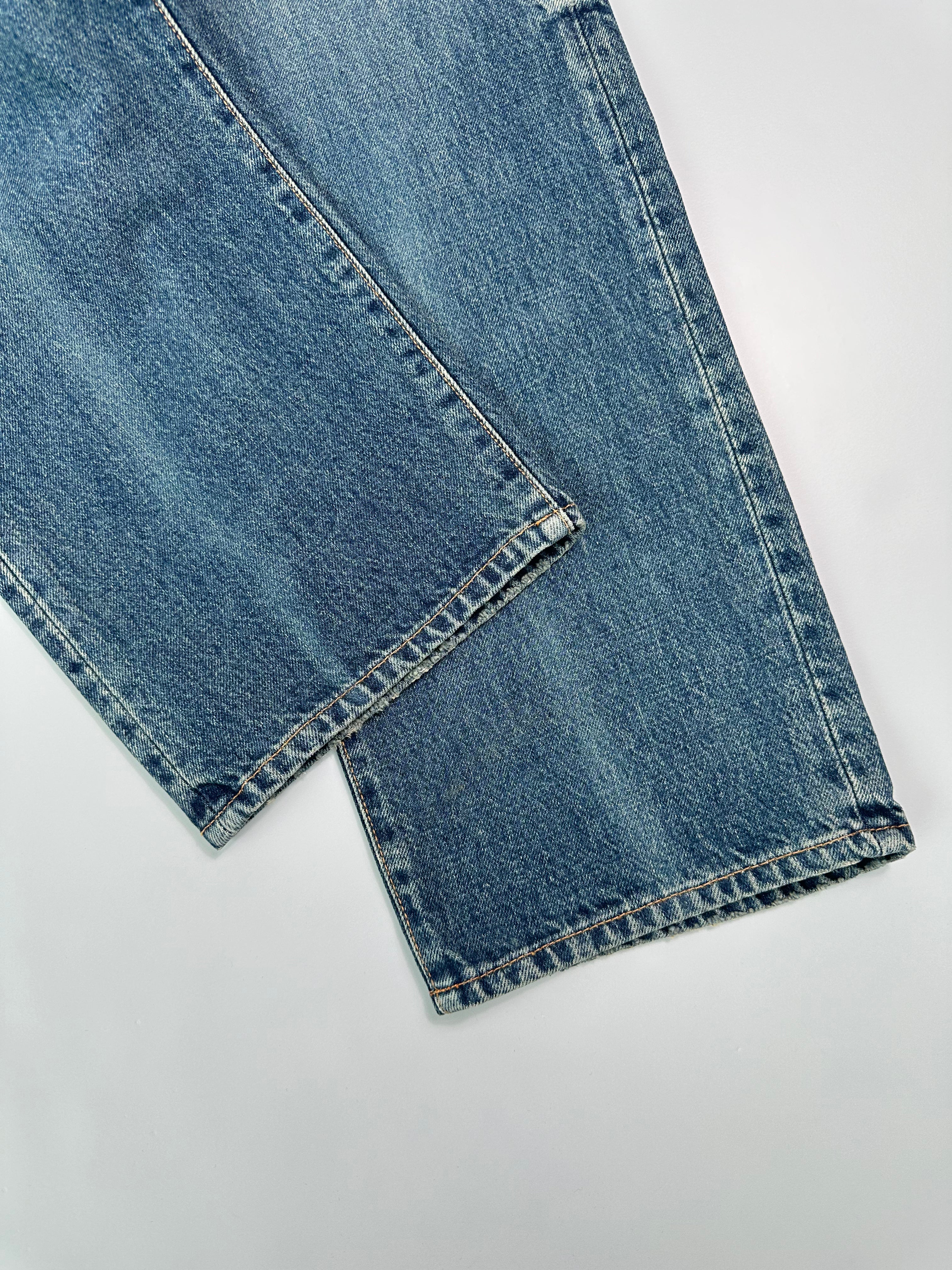Medium Stone Asago Straight Fit Jeans