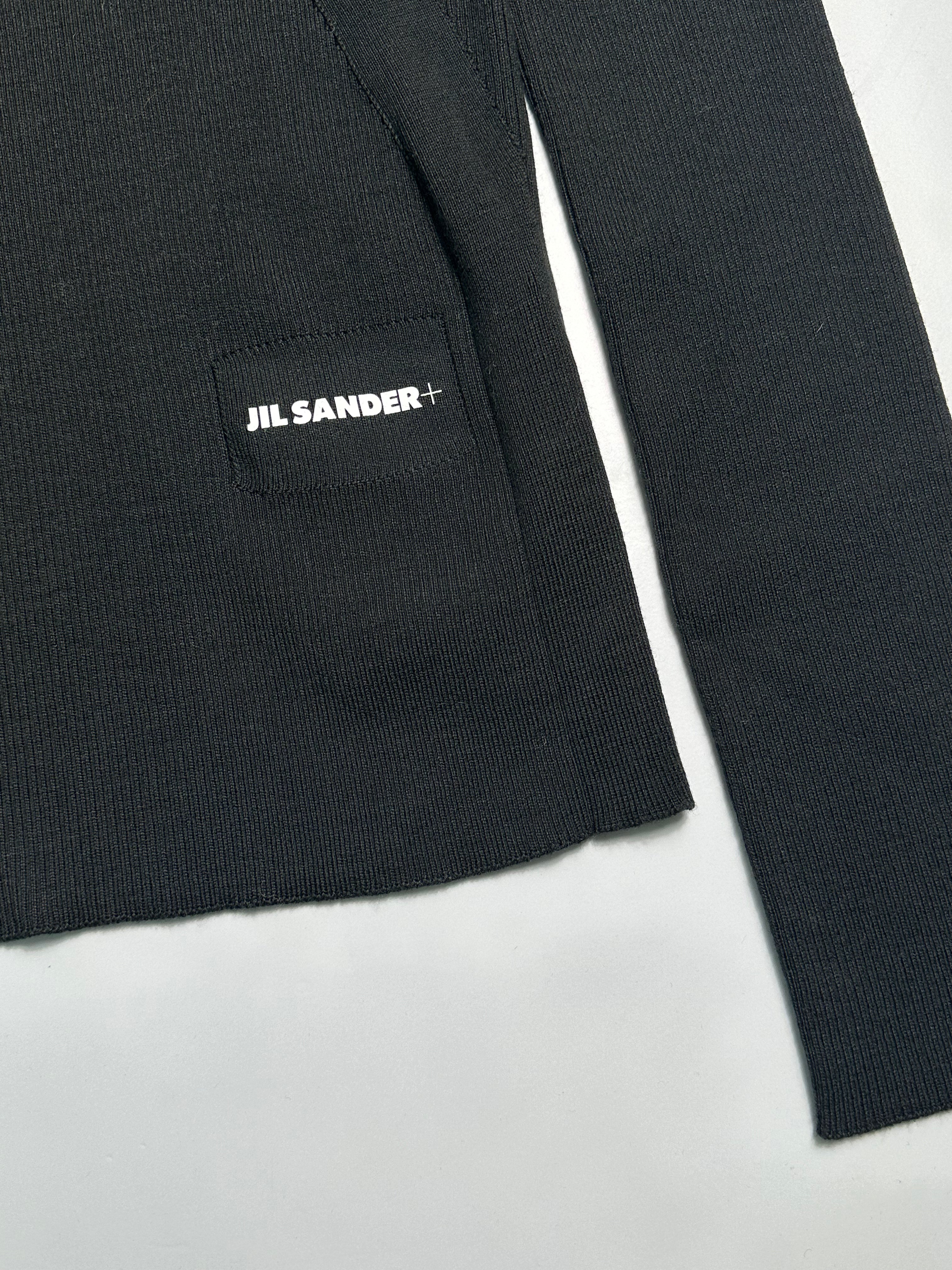 Black sweater in Fine Technical Wool Blend